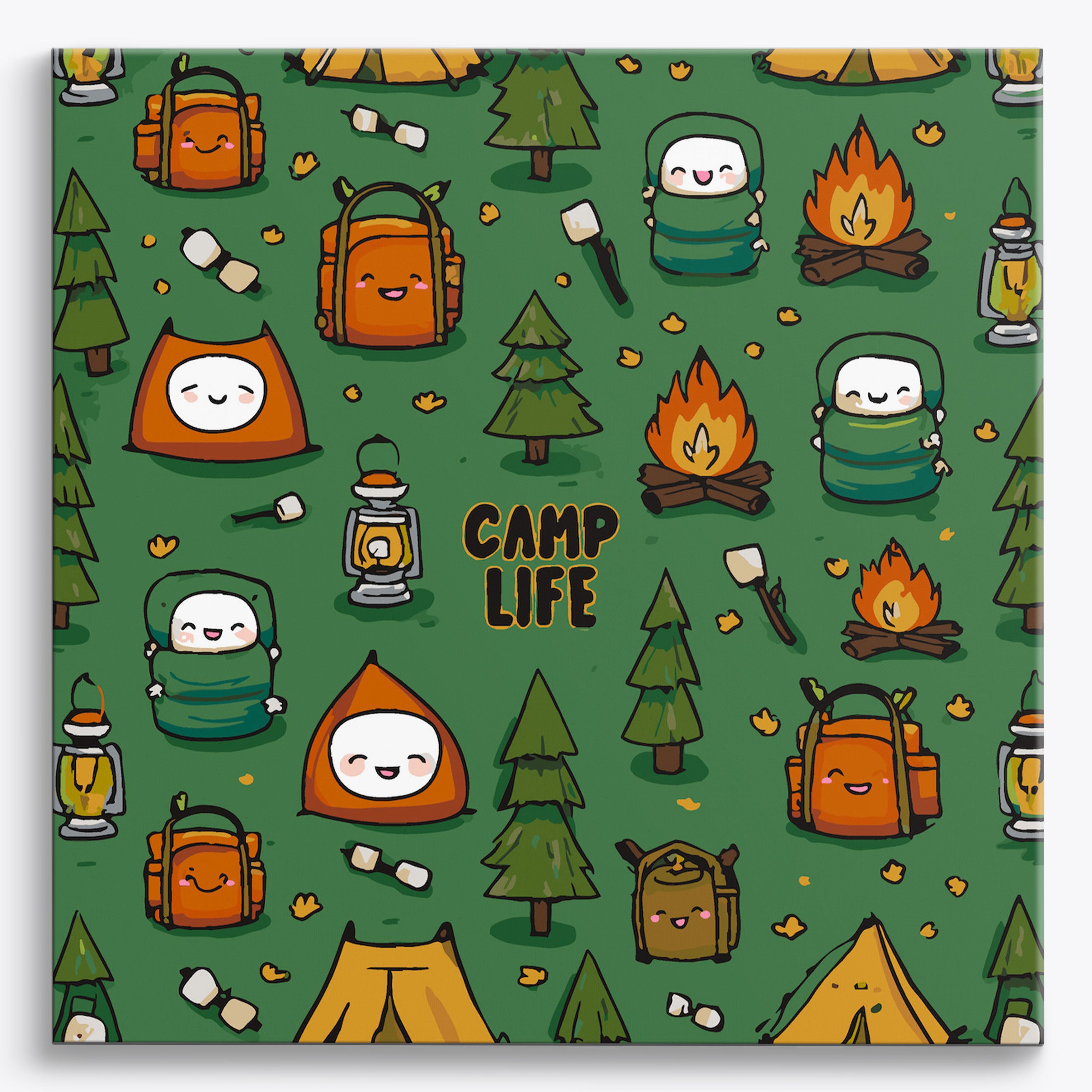 Tent Town No Frame / 40x40cm