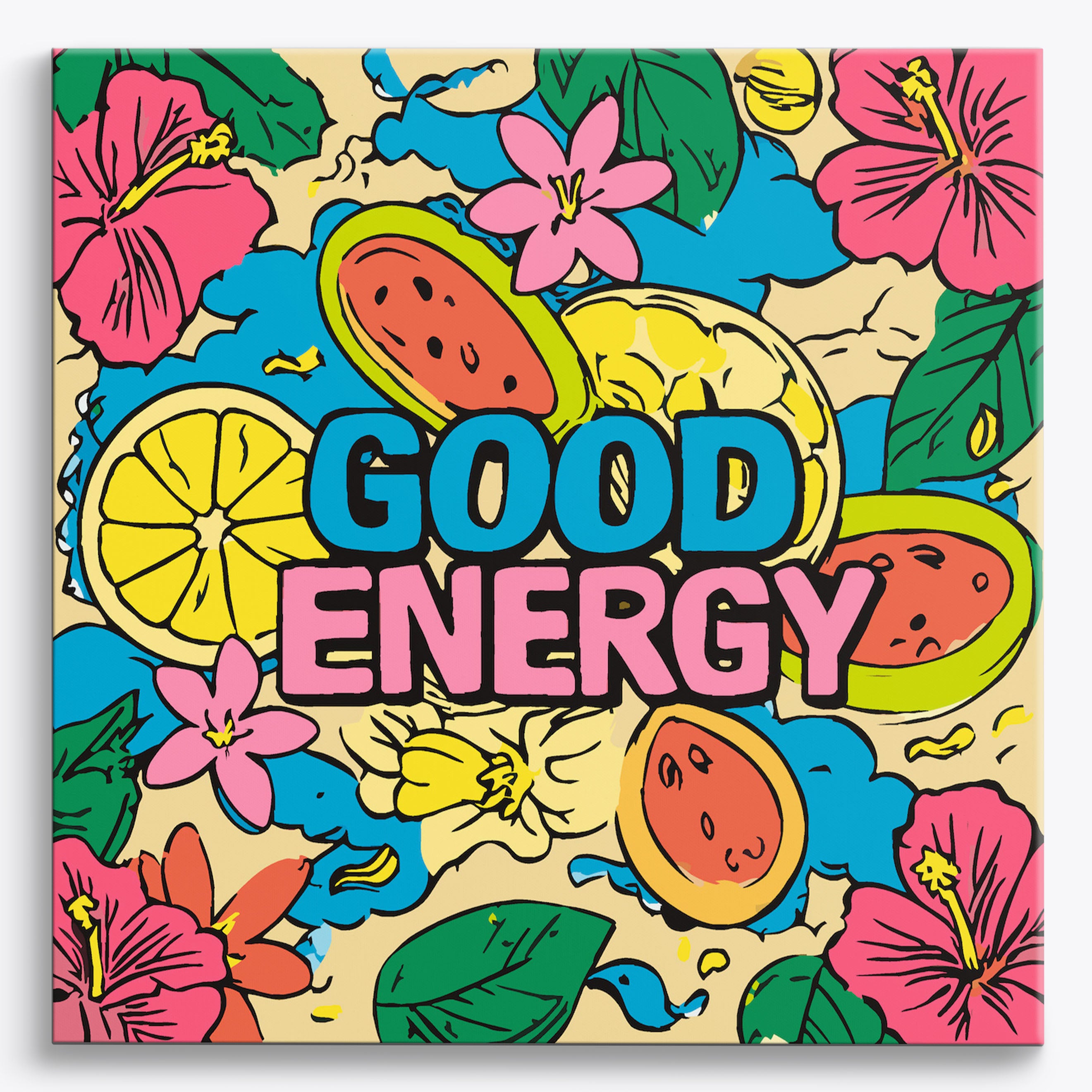Good Vibes No Frame / 40x40cm