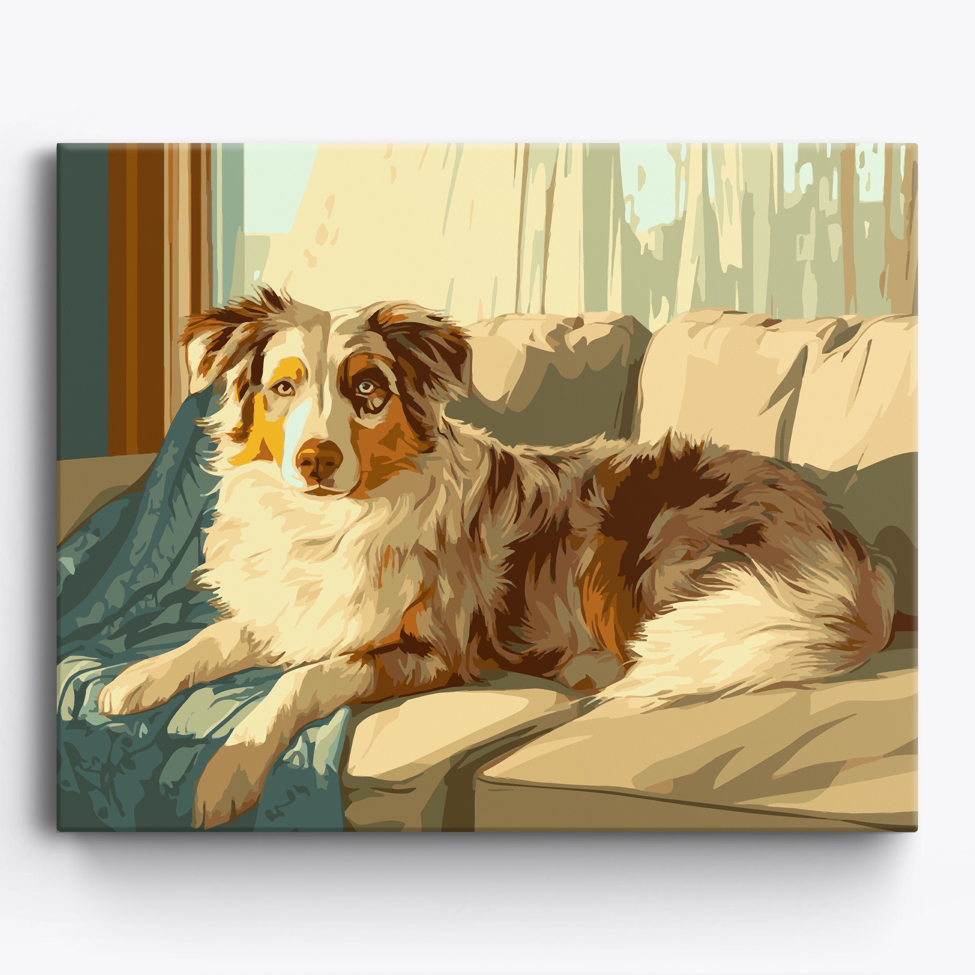 Australian Shepherd Shadows No Frame / 50x40cm