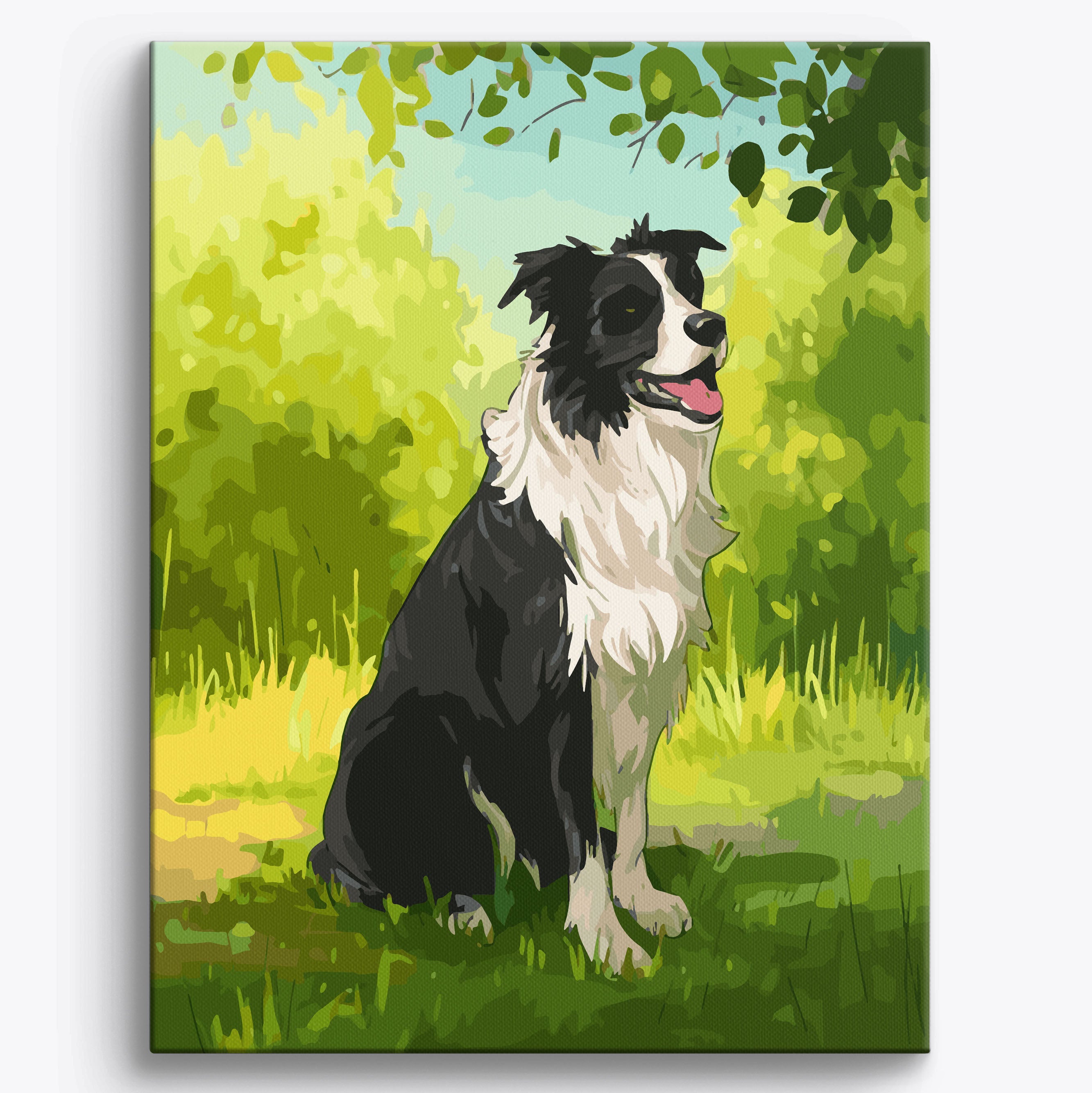 Border Collie Bliss Framed / 40x50cm