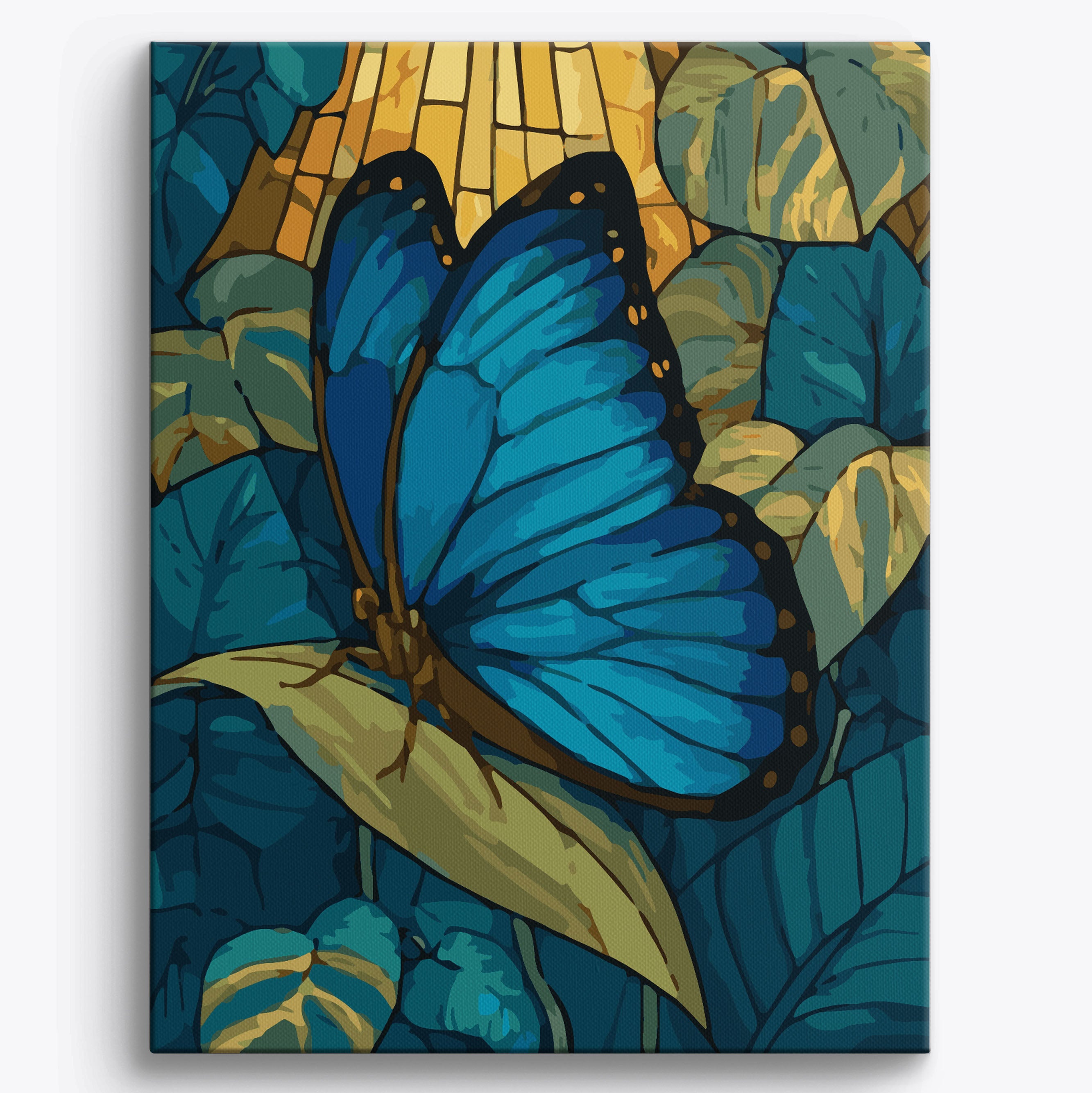 Blue Butterfly Framed / 40x50cm
