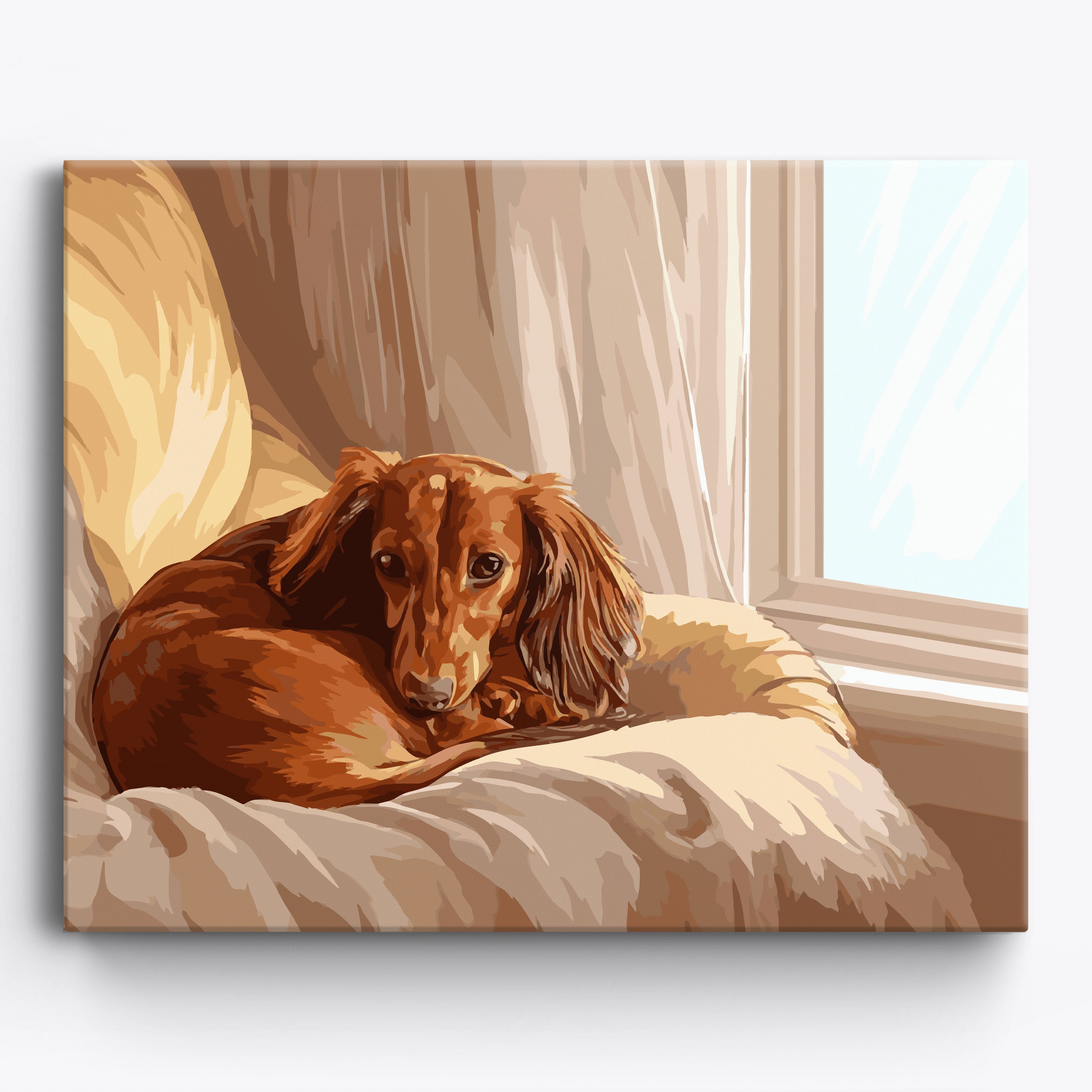 Dachshund Delight No Frame / 50x40cm