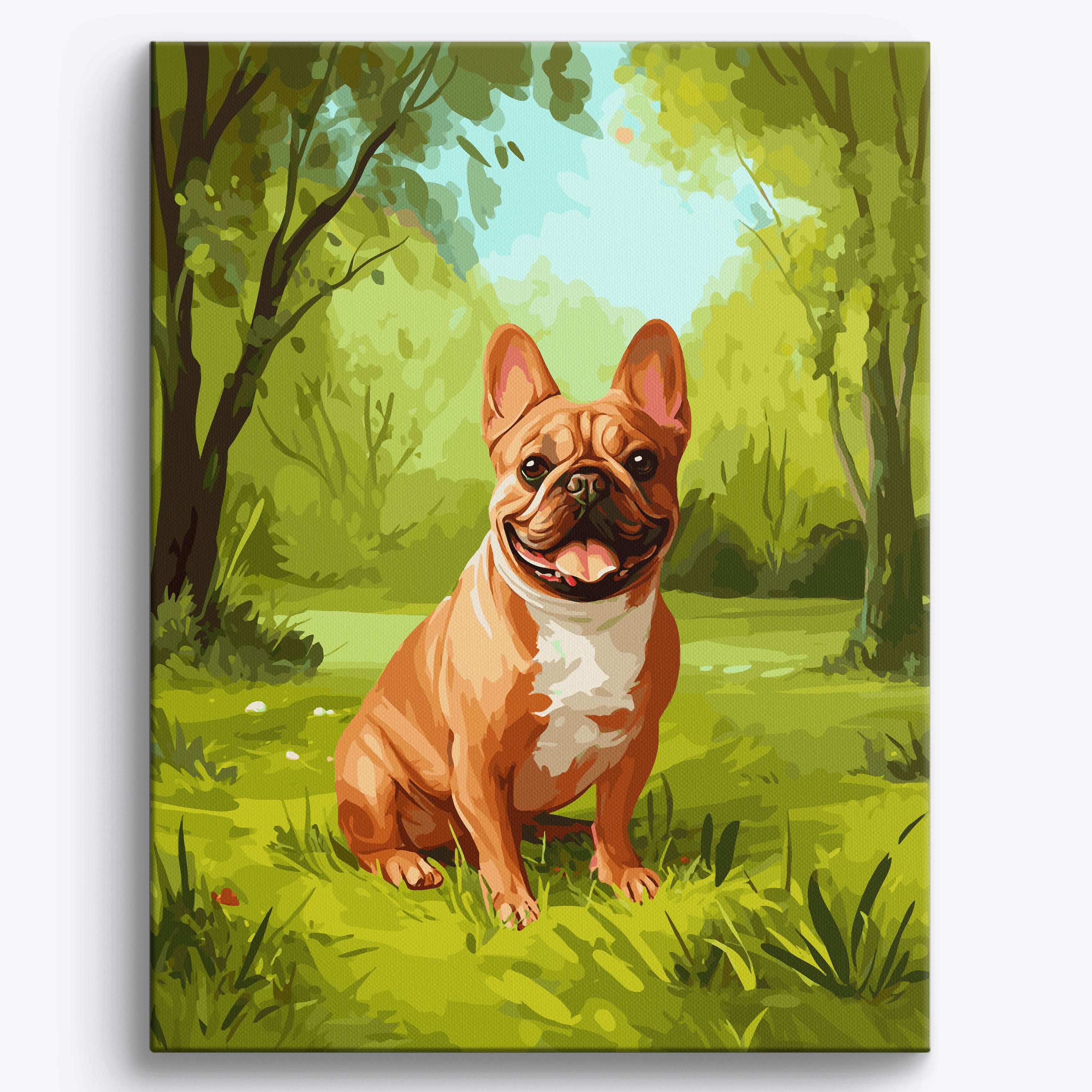 French Bulldog Forest Framed / 40x50cm