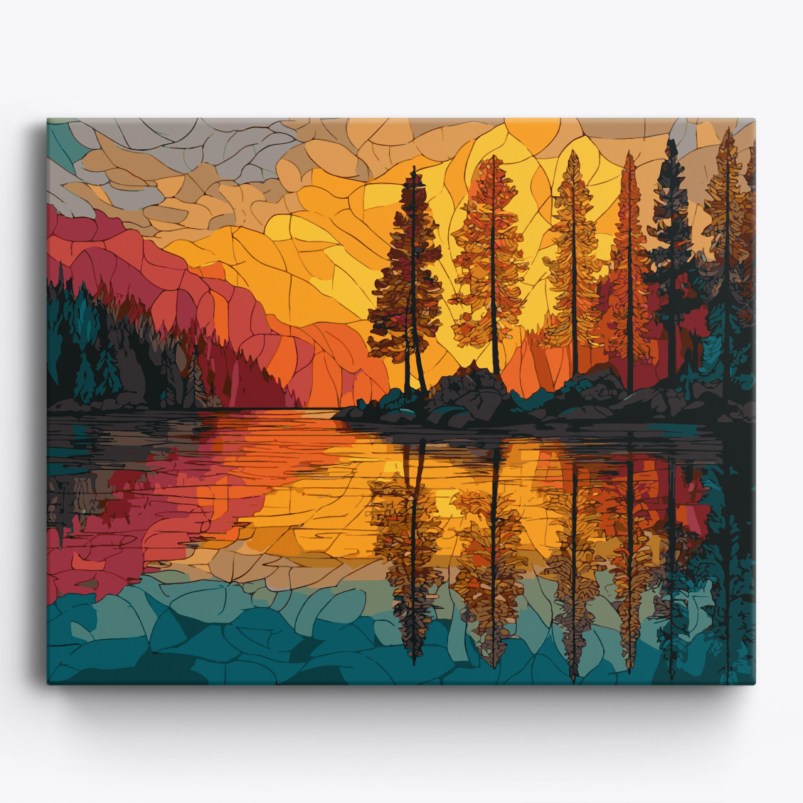 Prismatic Lake No Frame / 50x40cm