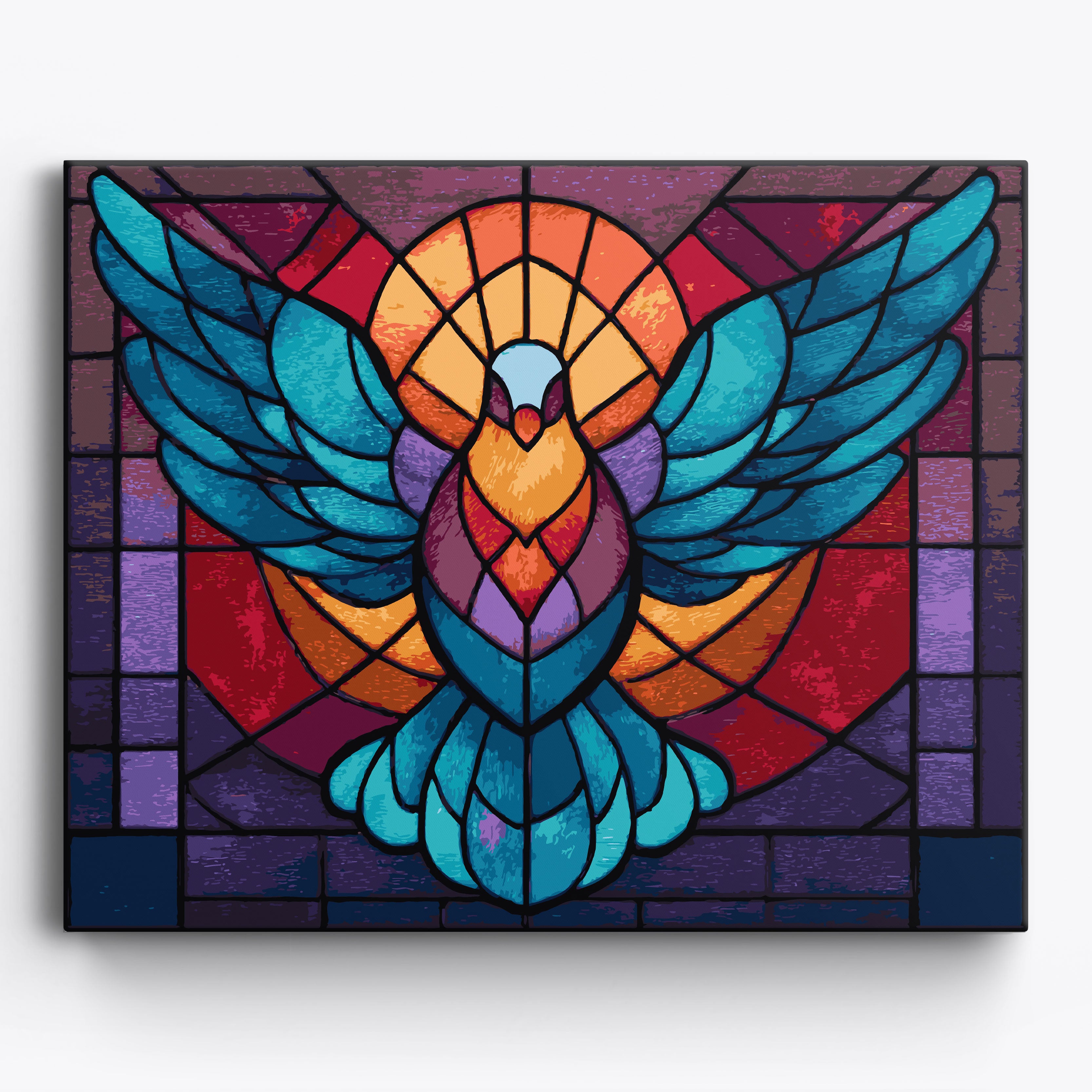 Winged Mosaic Framed / 50x40cm