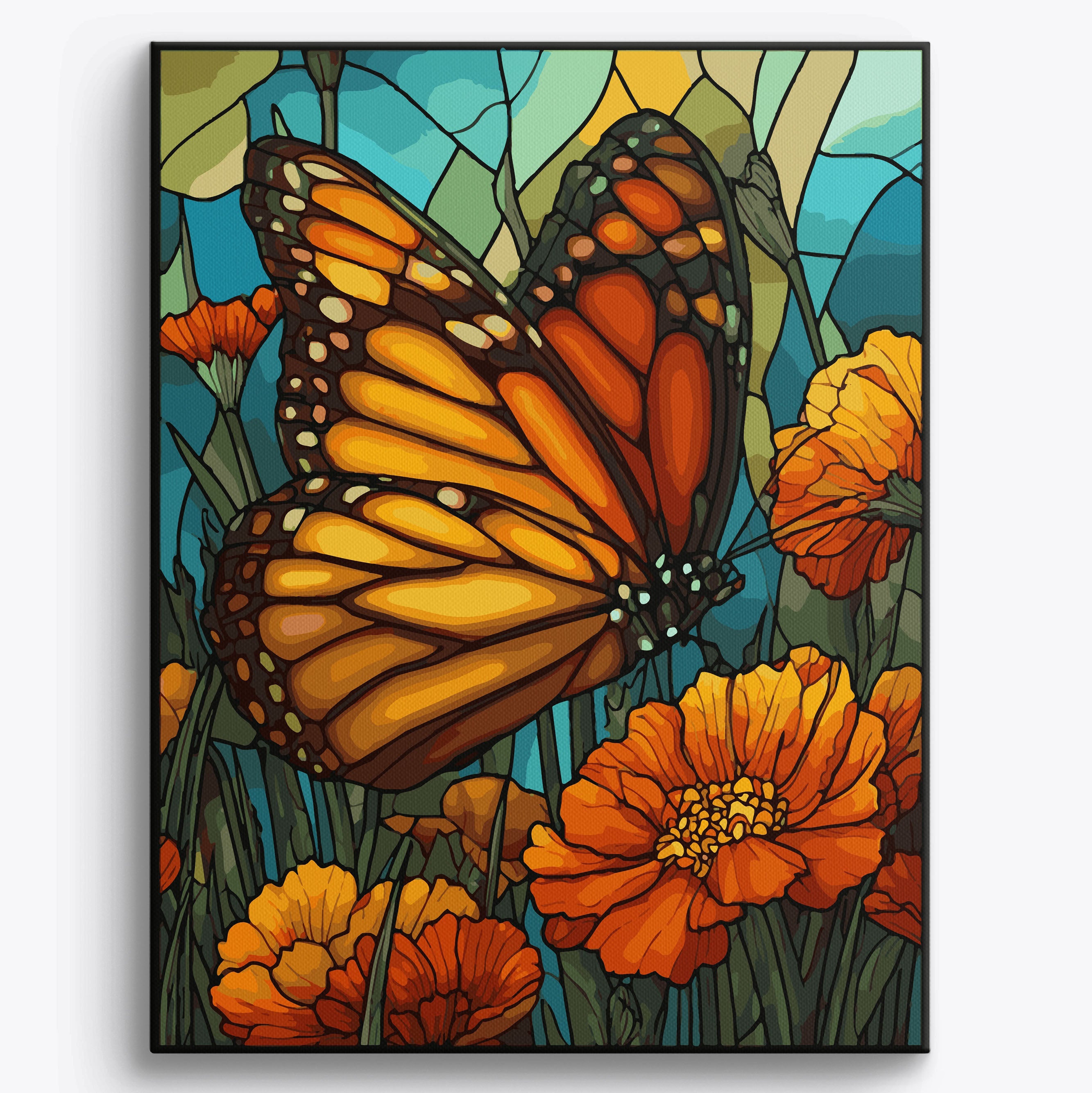 Monarch Mosaic No Frame / 40x50cm
