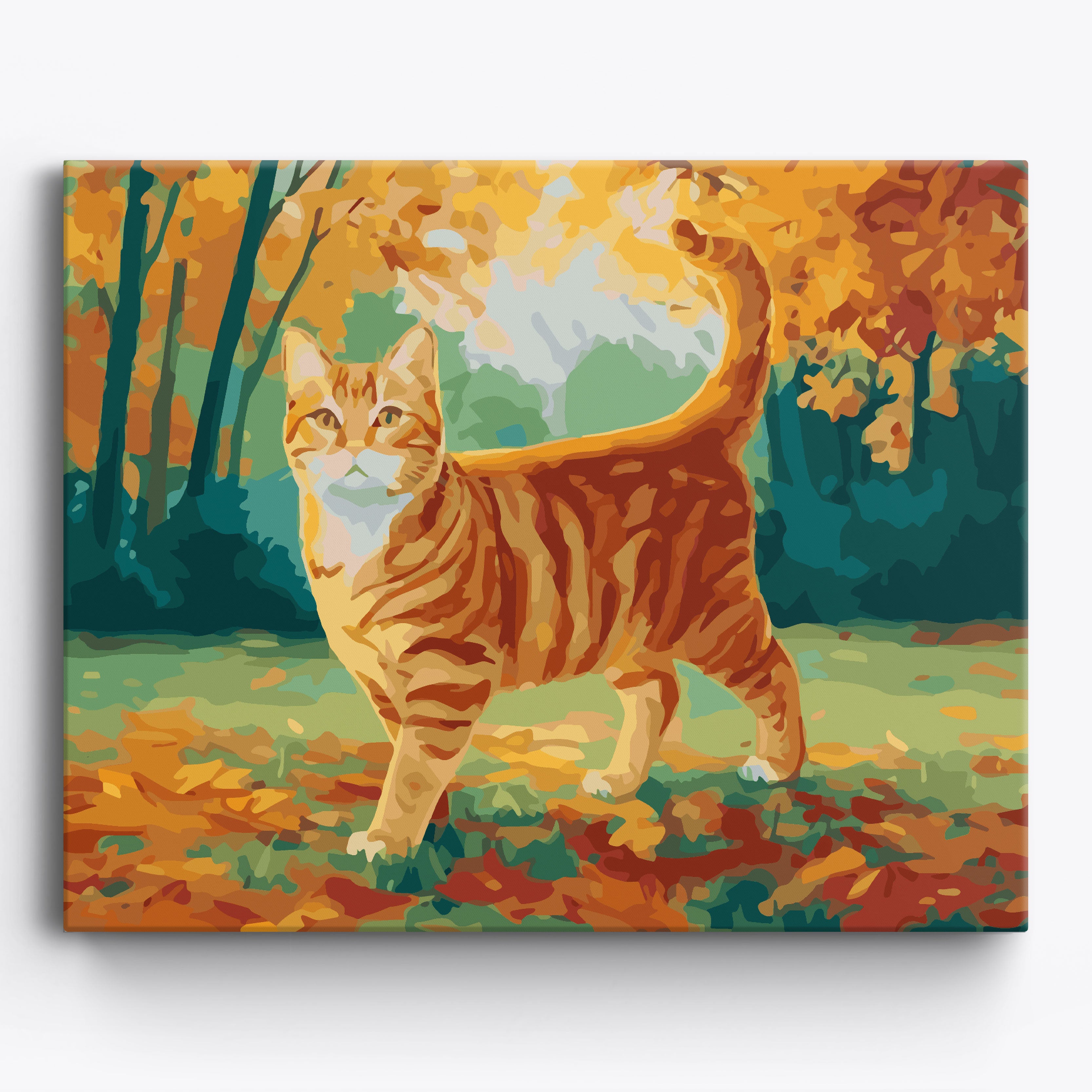 Autumn Tabby Framed / 50x40cm
