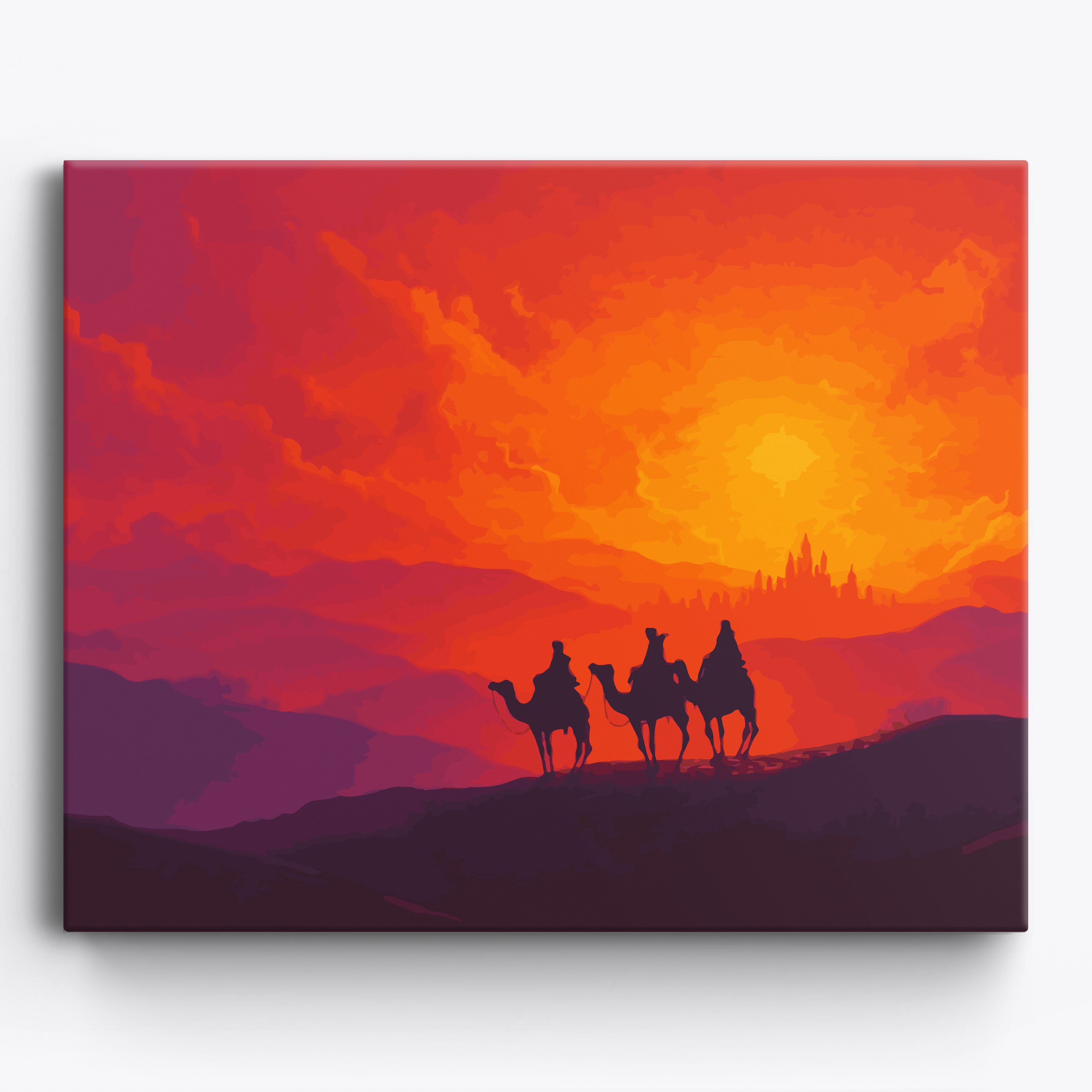 Three Kings' Journey Framed / 50x40cm