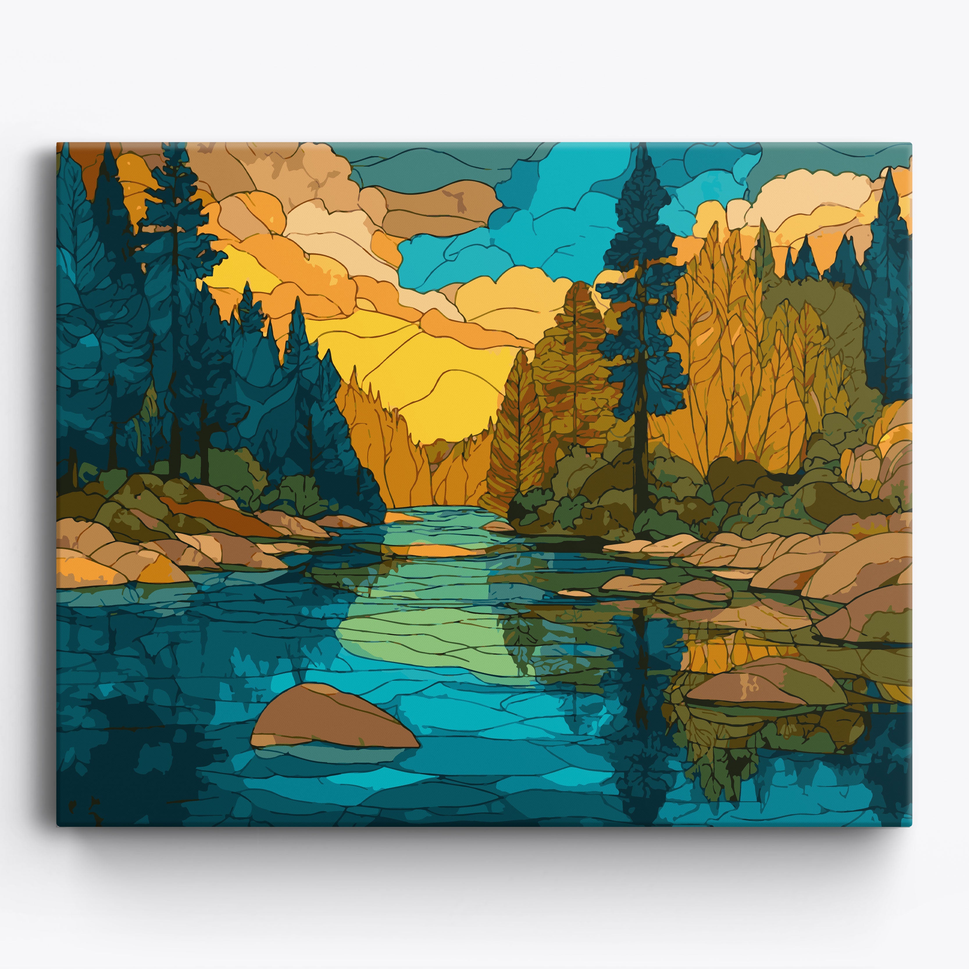 Rigid Riverside Framed / 50x40cm