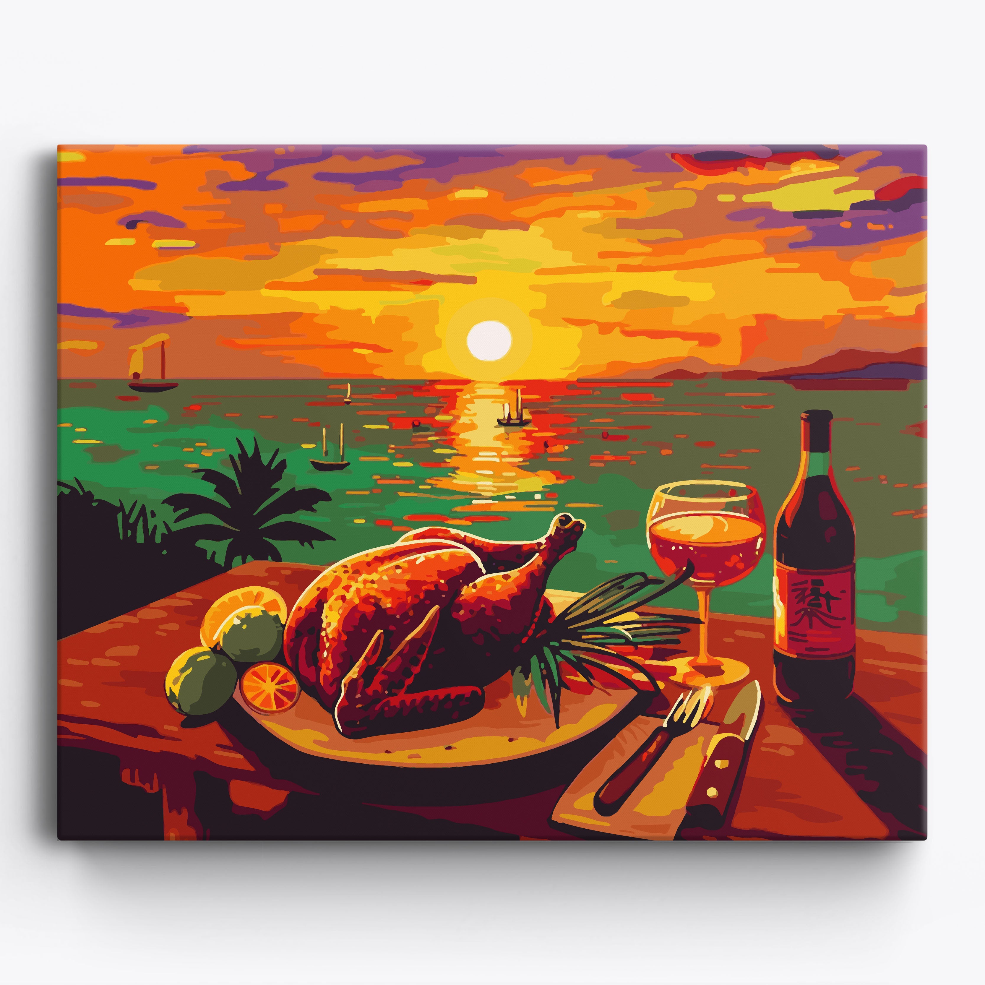 Jamaican Jerk Dinner Sunset