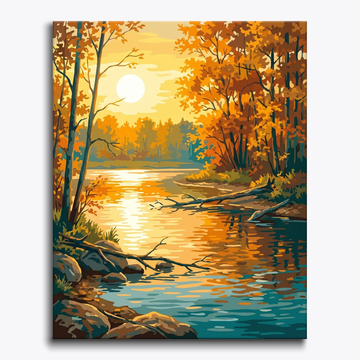 Autumn River Sunset