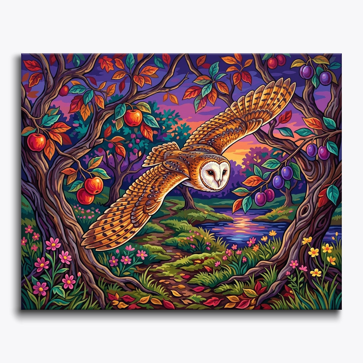 Twilight Barn Owl
