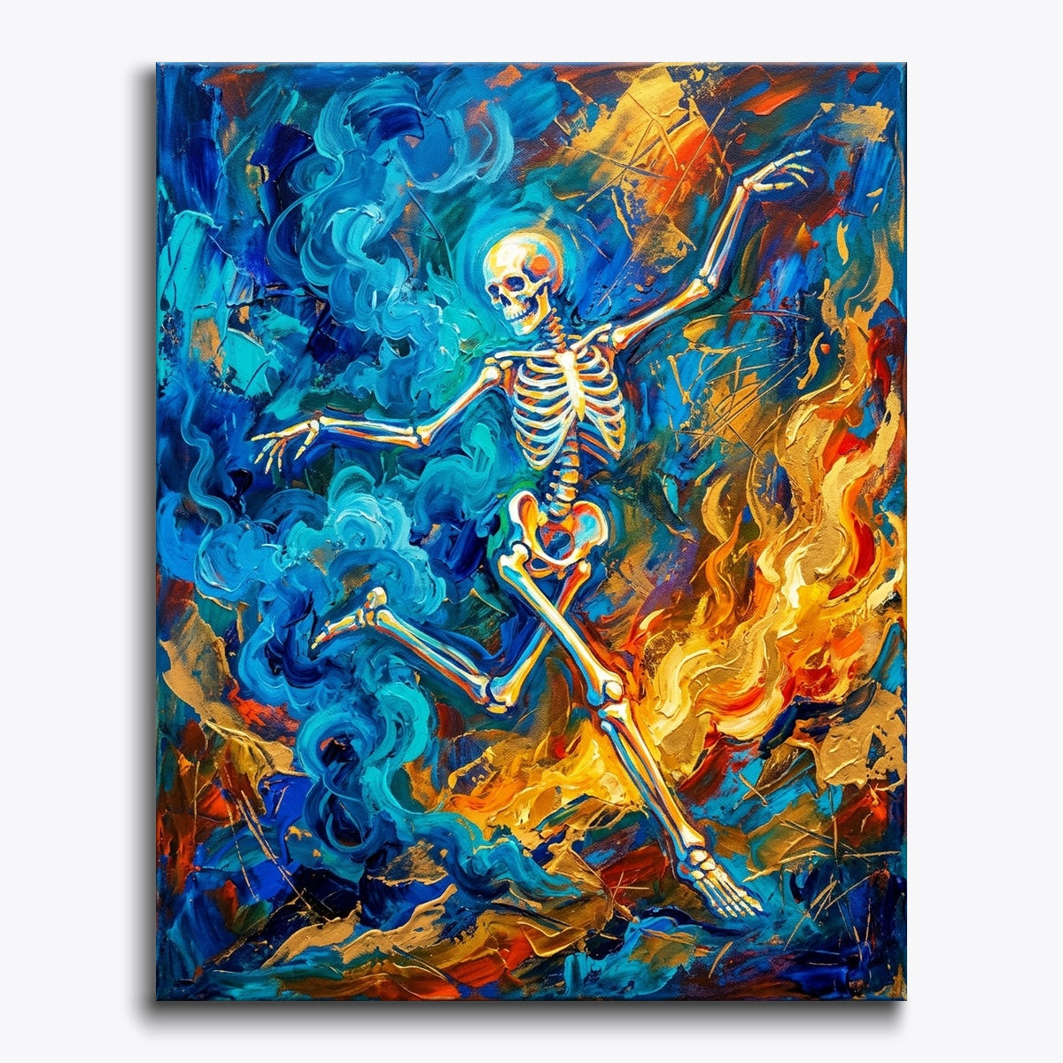 Blue Smoke Skeleton