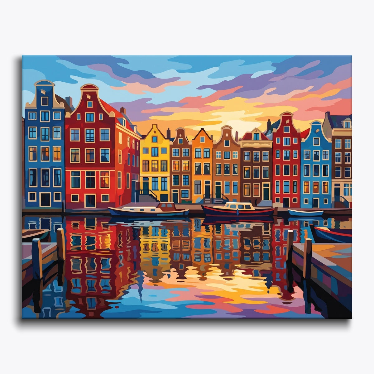 Colorful Canal Houses