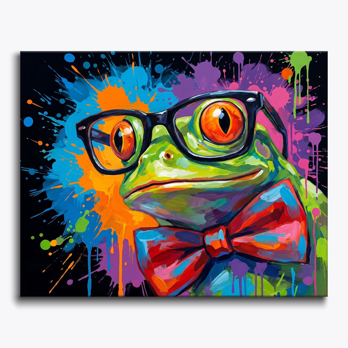 Colorful Frog Portrait