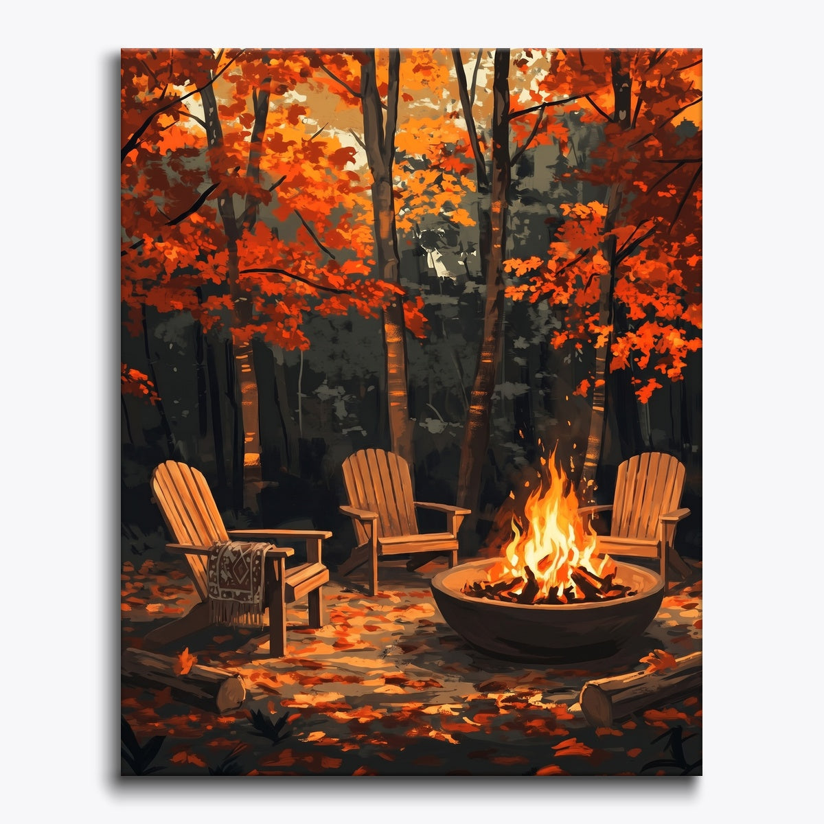 Cozy Campfire Scene