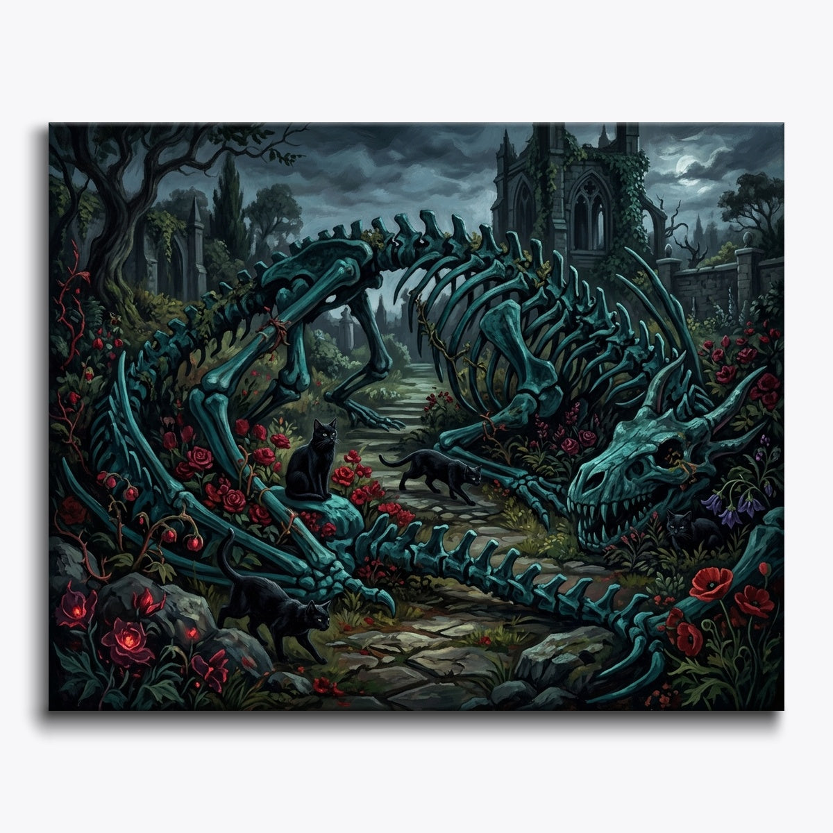 Skeleton Dragon Fossil Garden