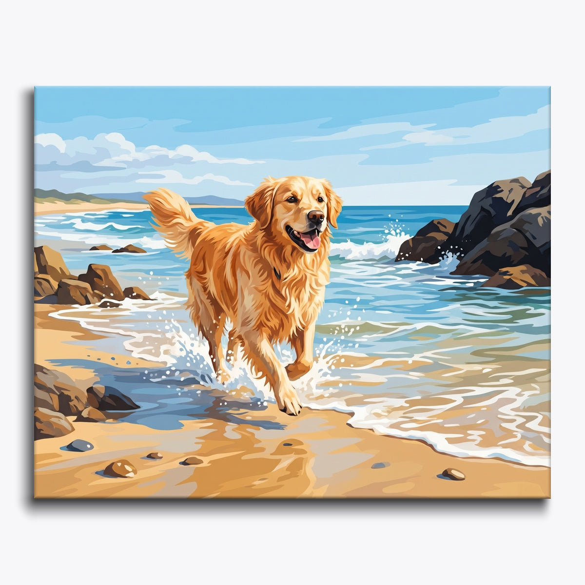 Golden Retriever Beach