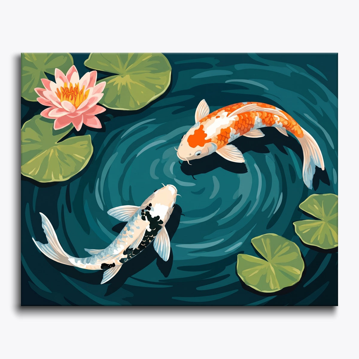 Koi Pond Scene