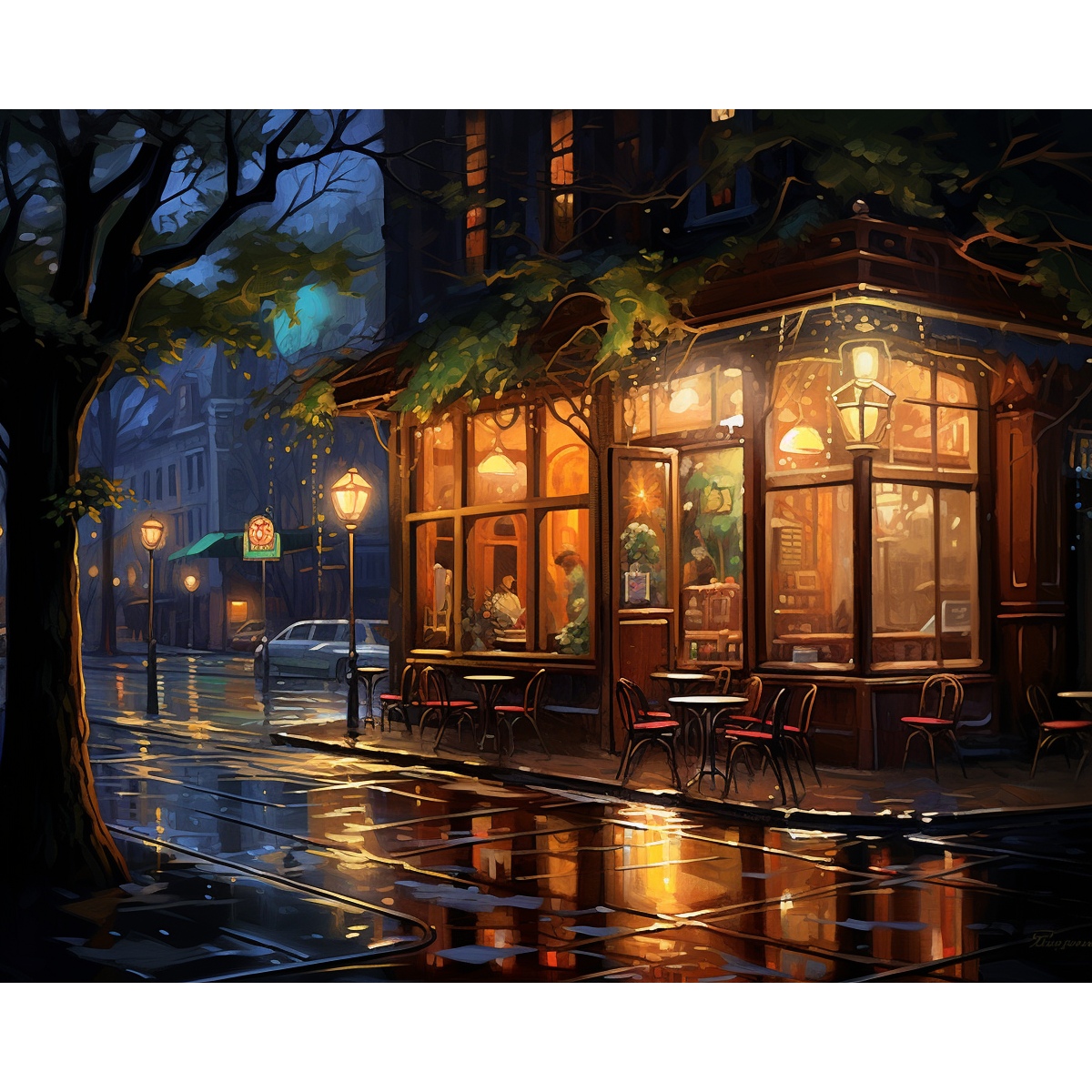 Caffè illuminato