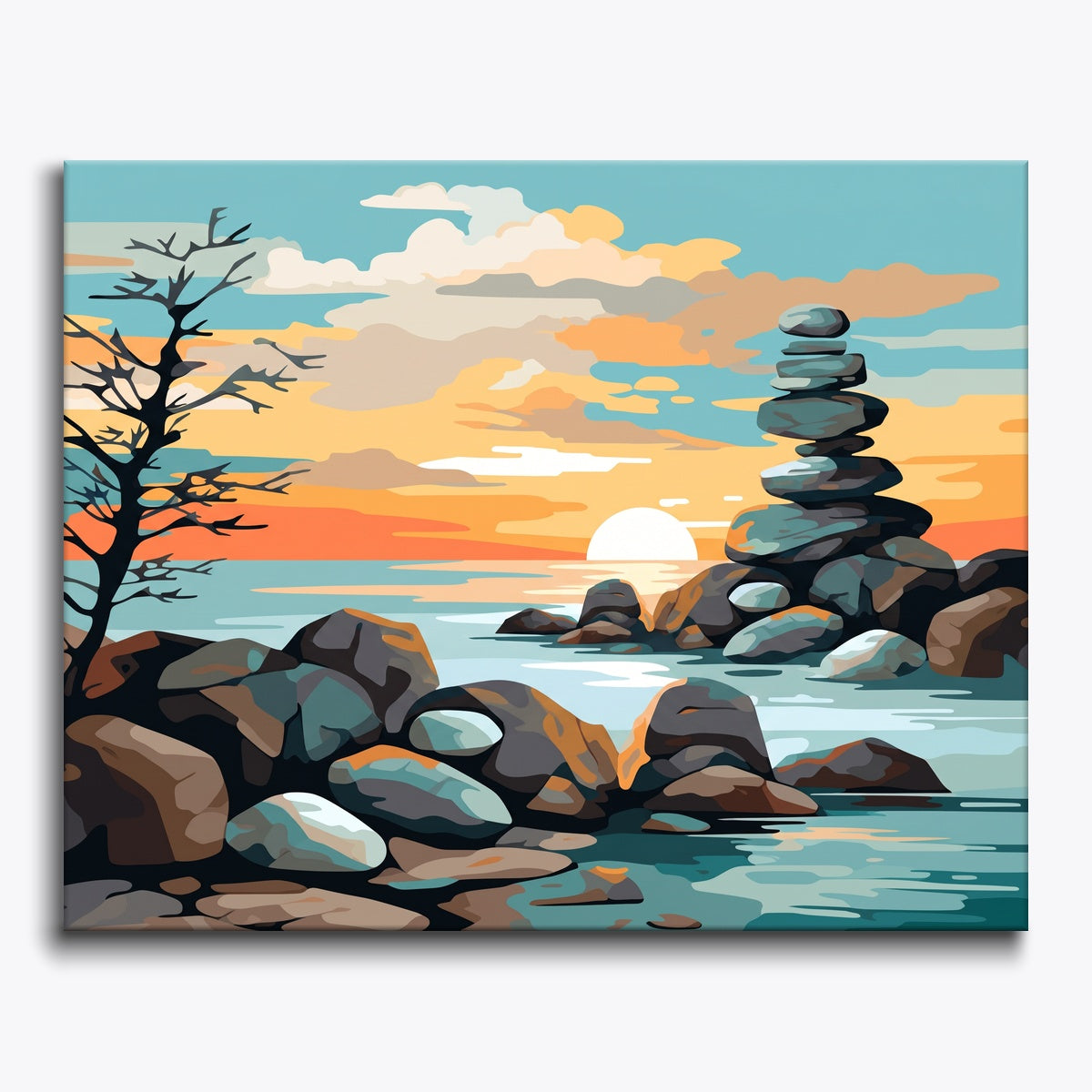 Rocky Sunset Shore