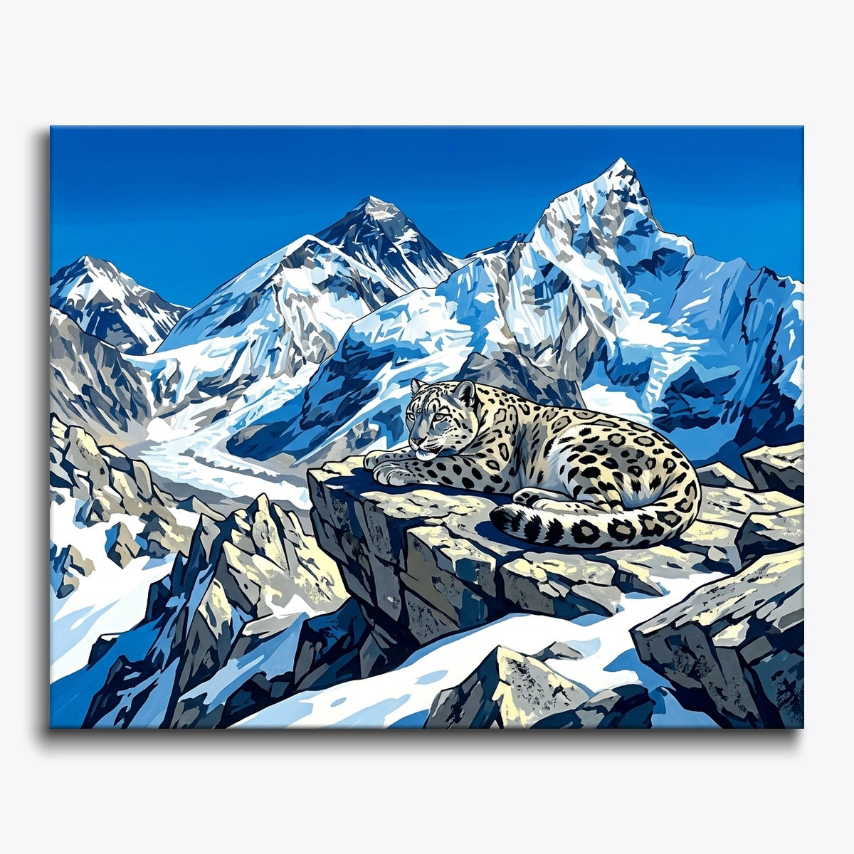 Snow Leopard Resting