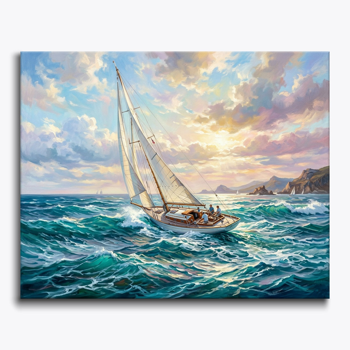 Turquoise Sailboat