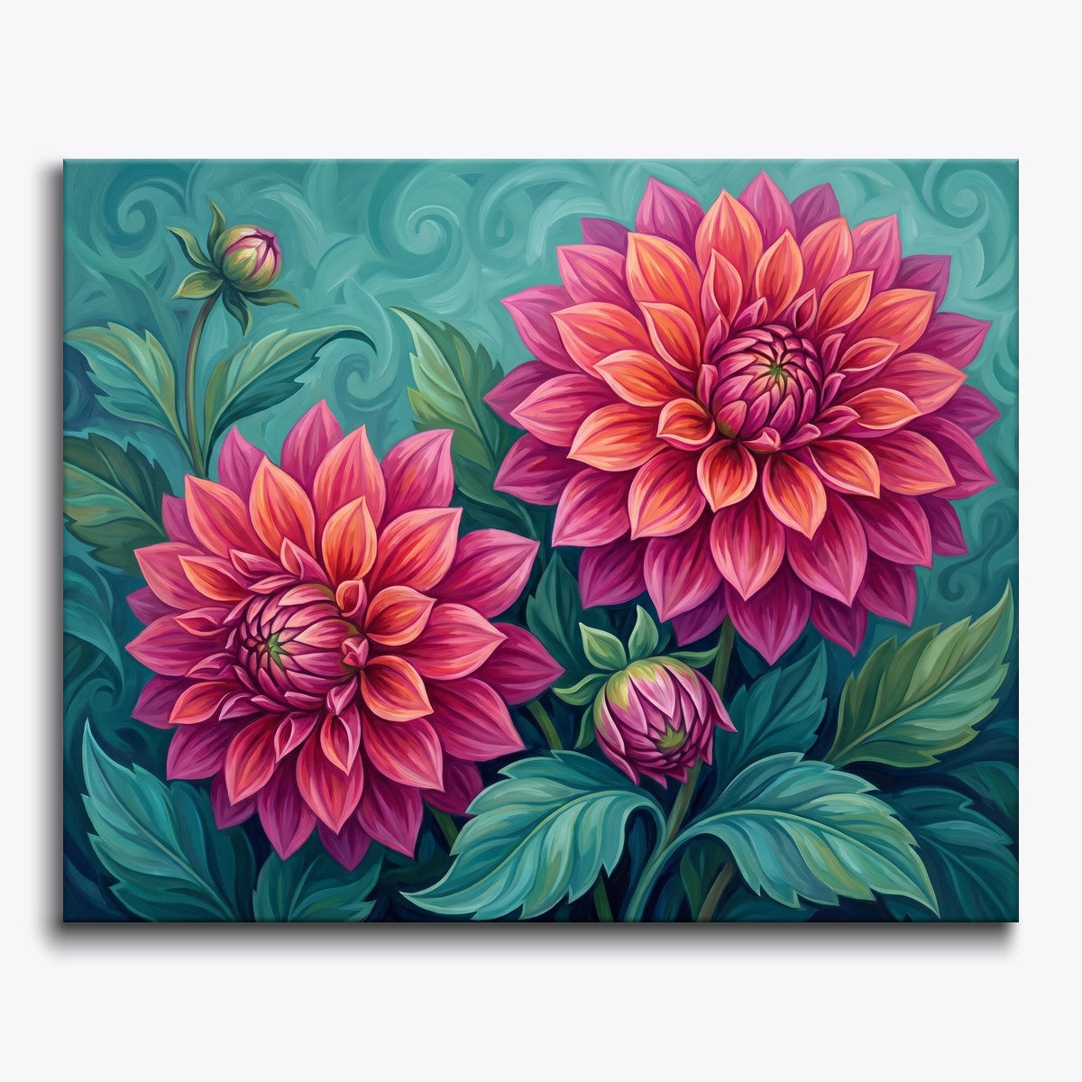Vibrant Dahlia Blooms