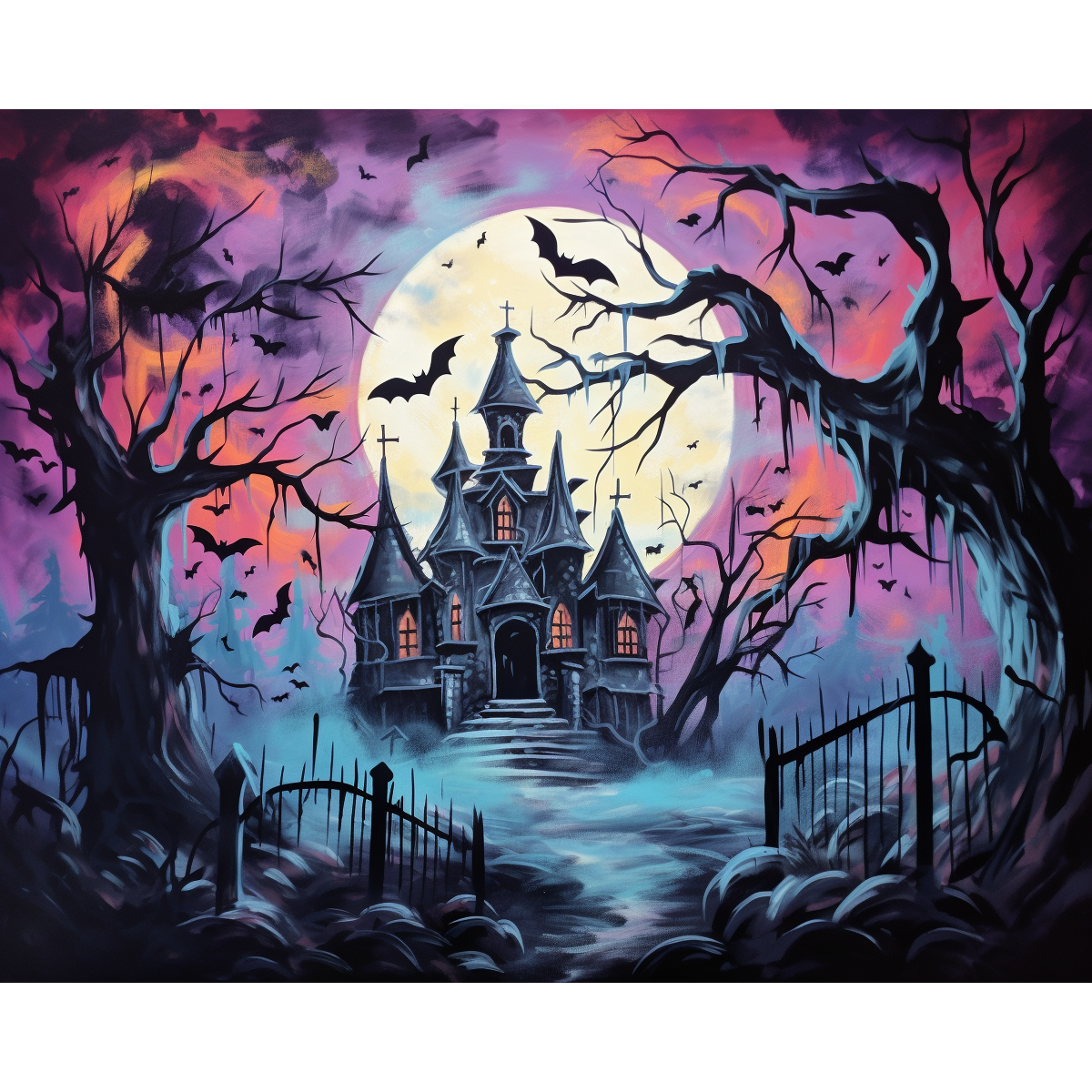 Cementario ad Halloween