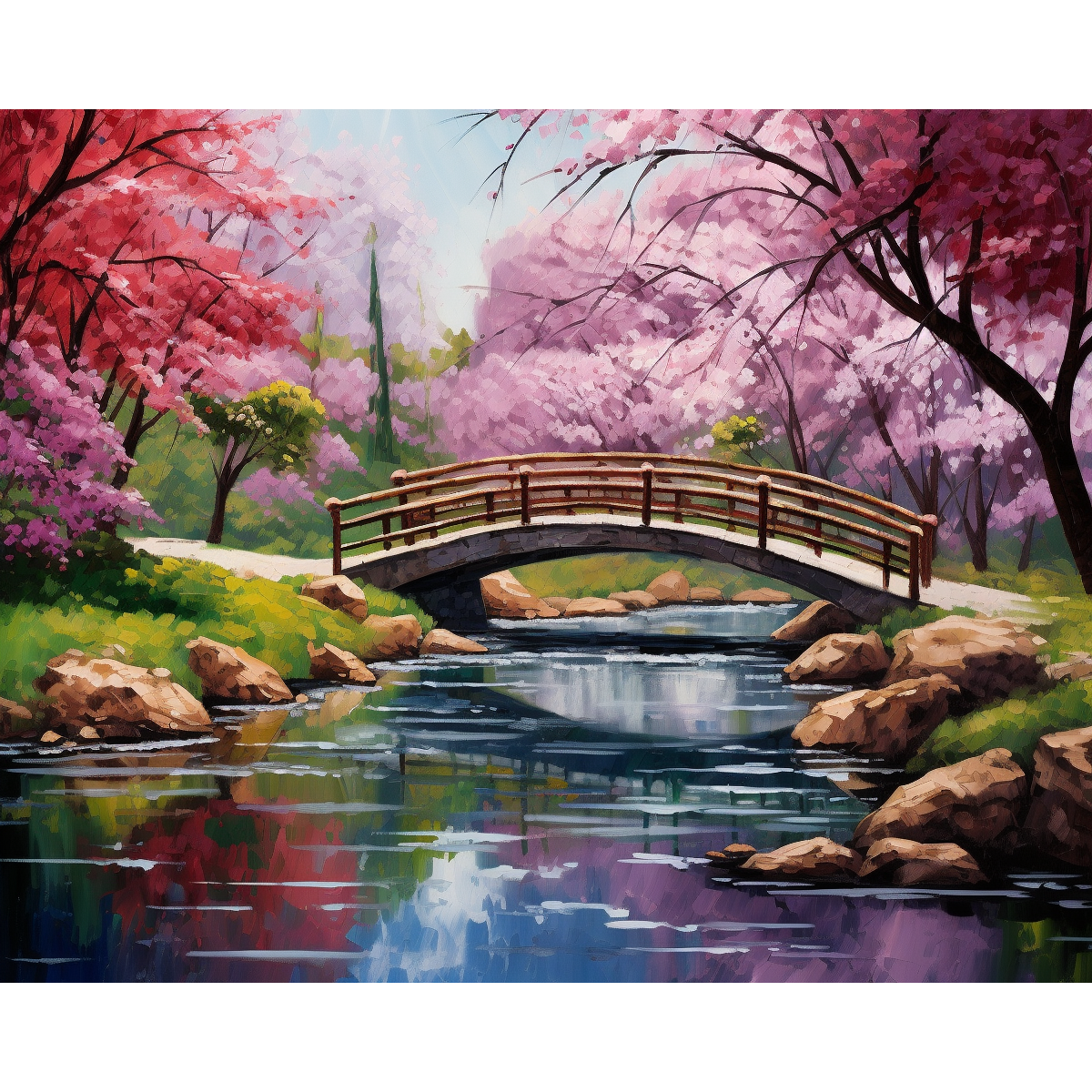 Ponte dei ciliegi in fiore n. 2