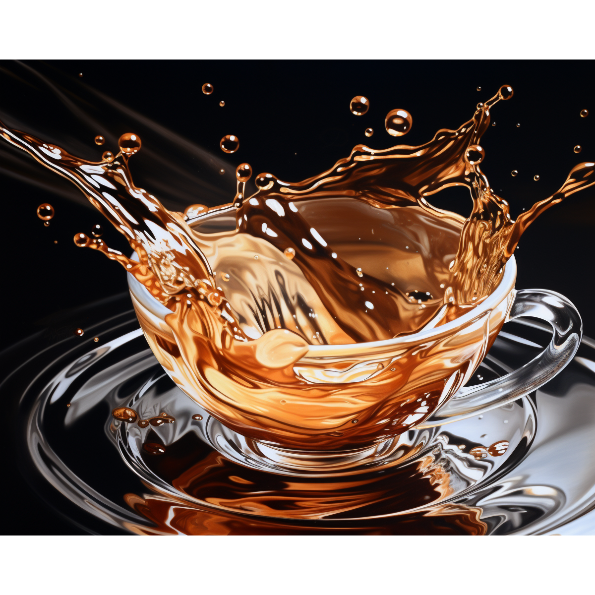 Schizzo di caffè astratto