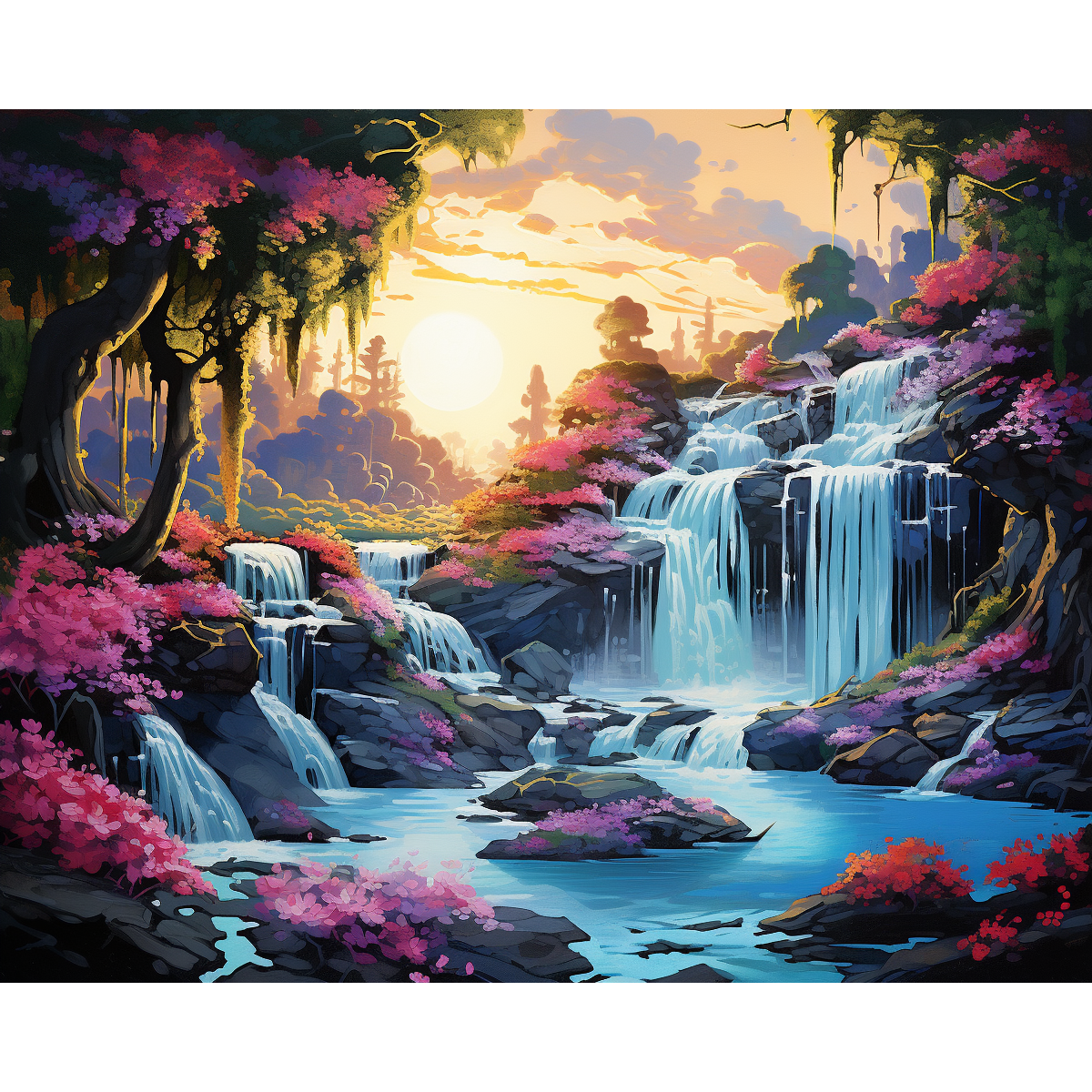 Cascata floreale