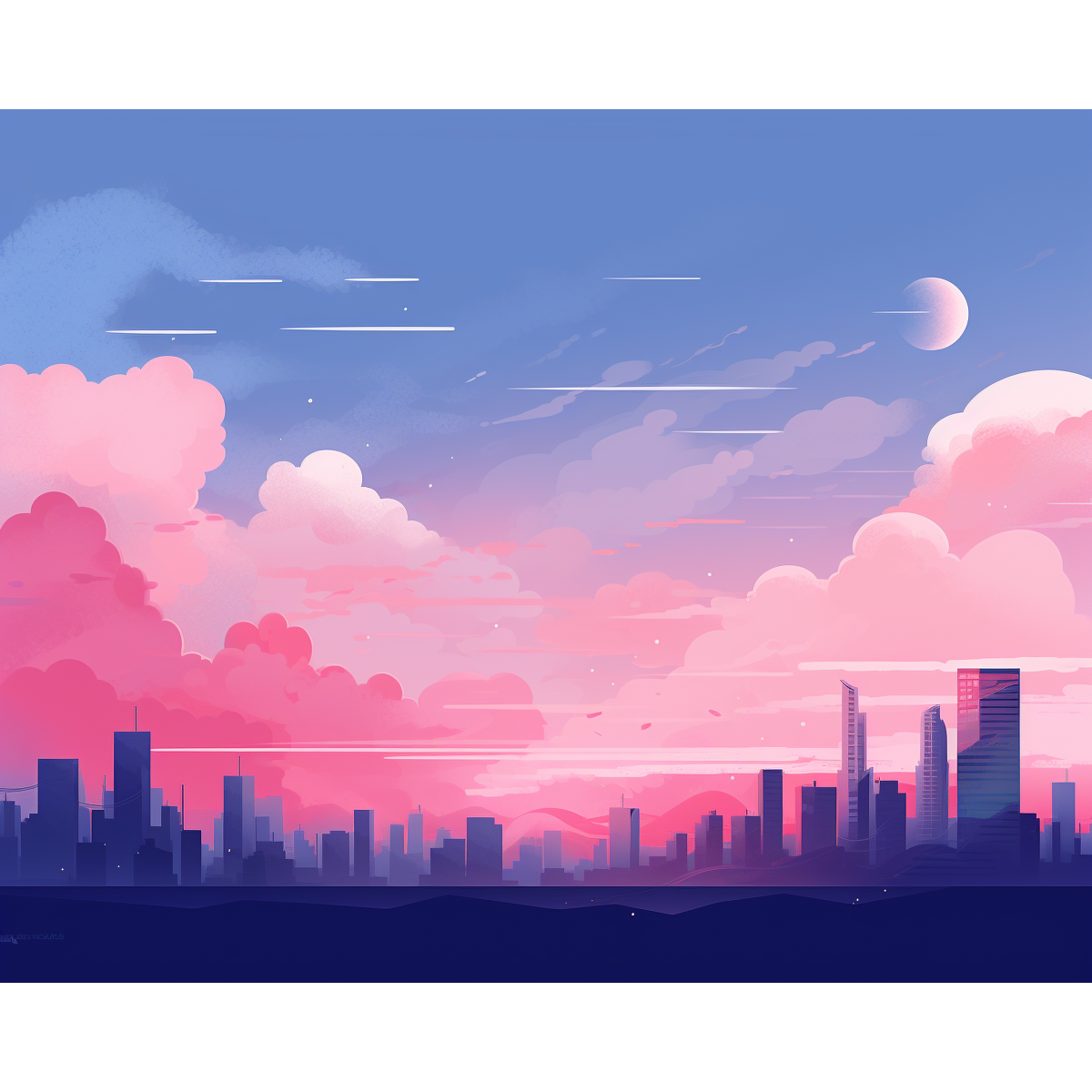 Skyline pastello