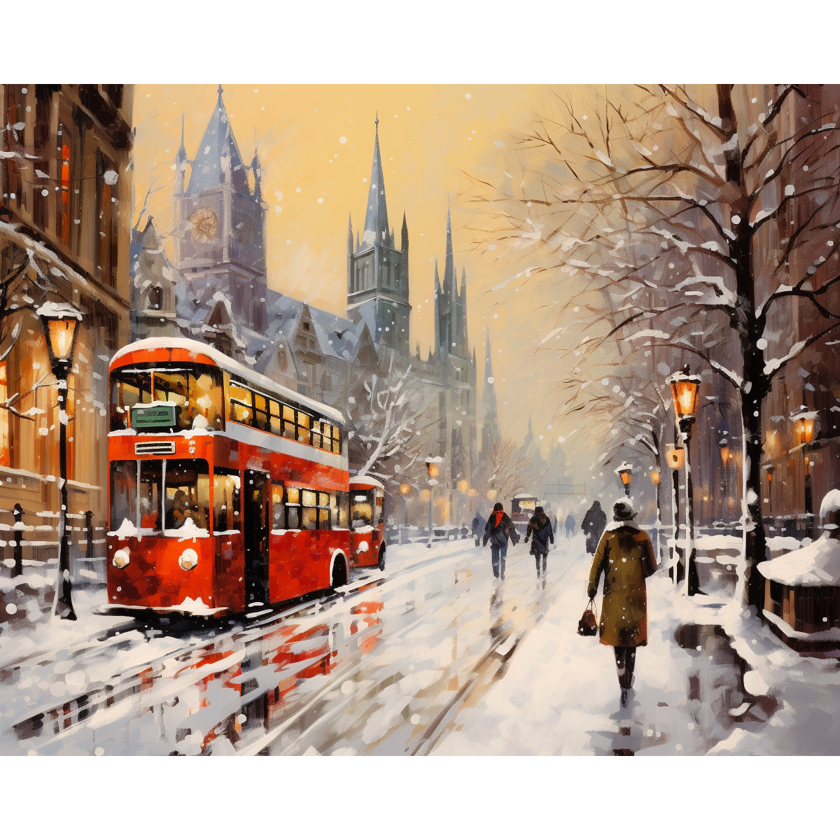 London Lane baciata dalla neve