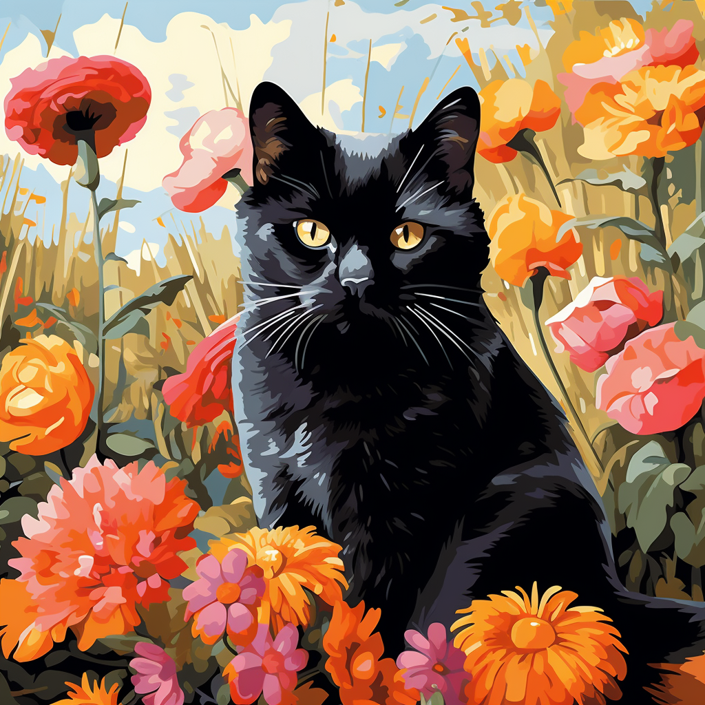 Felino soleggiato