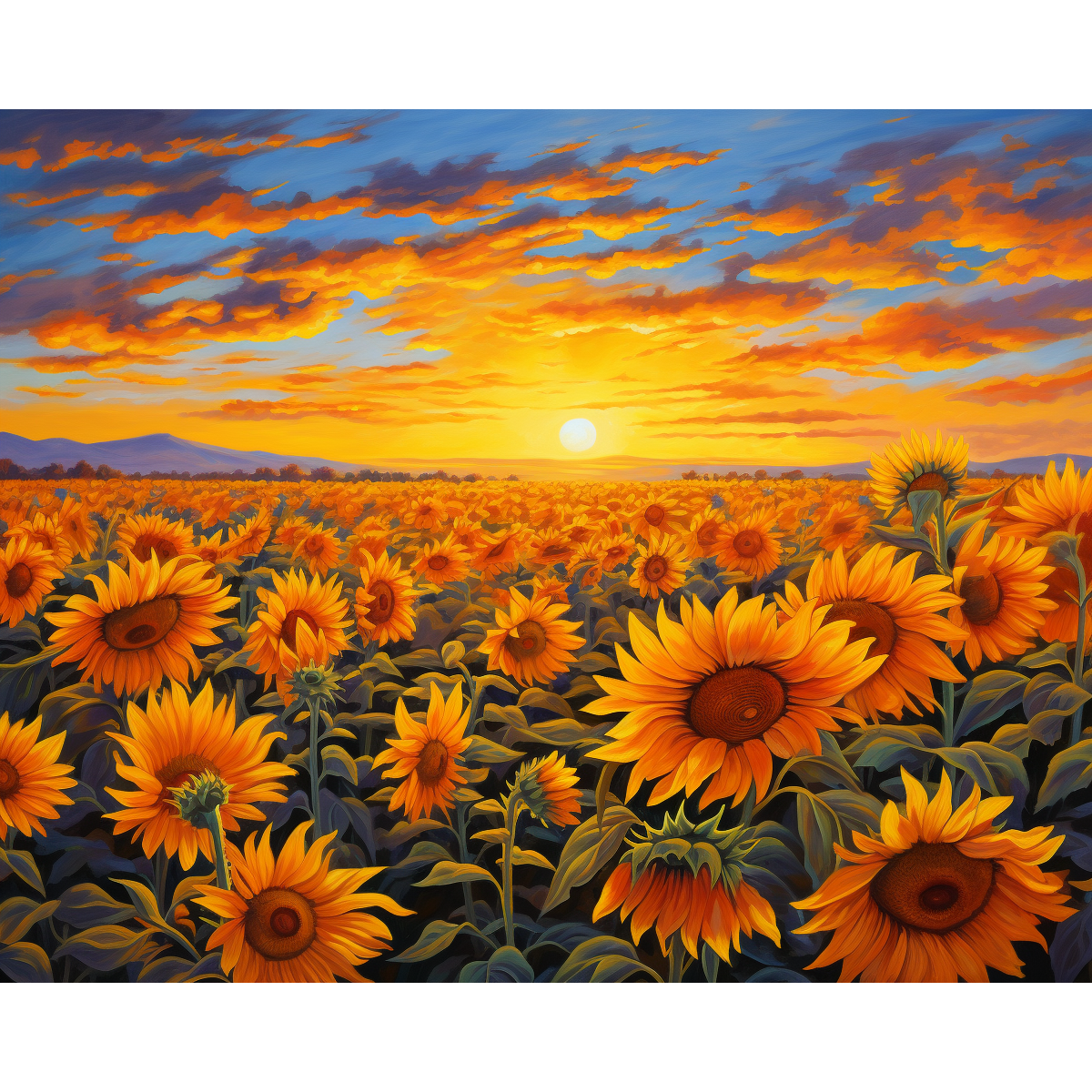 Girasoles torneados