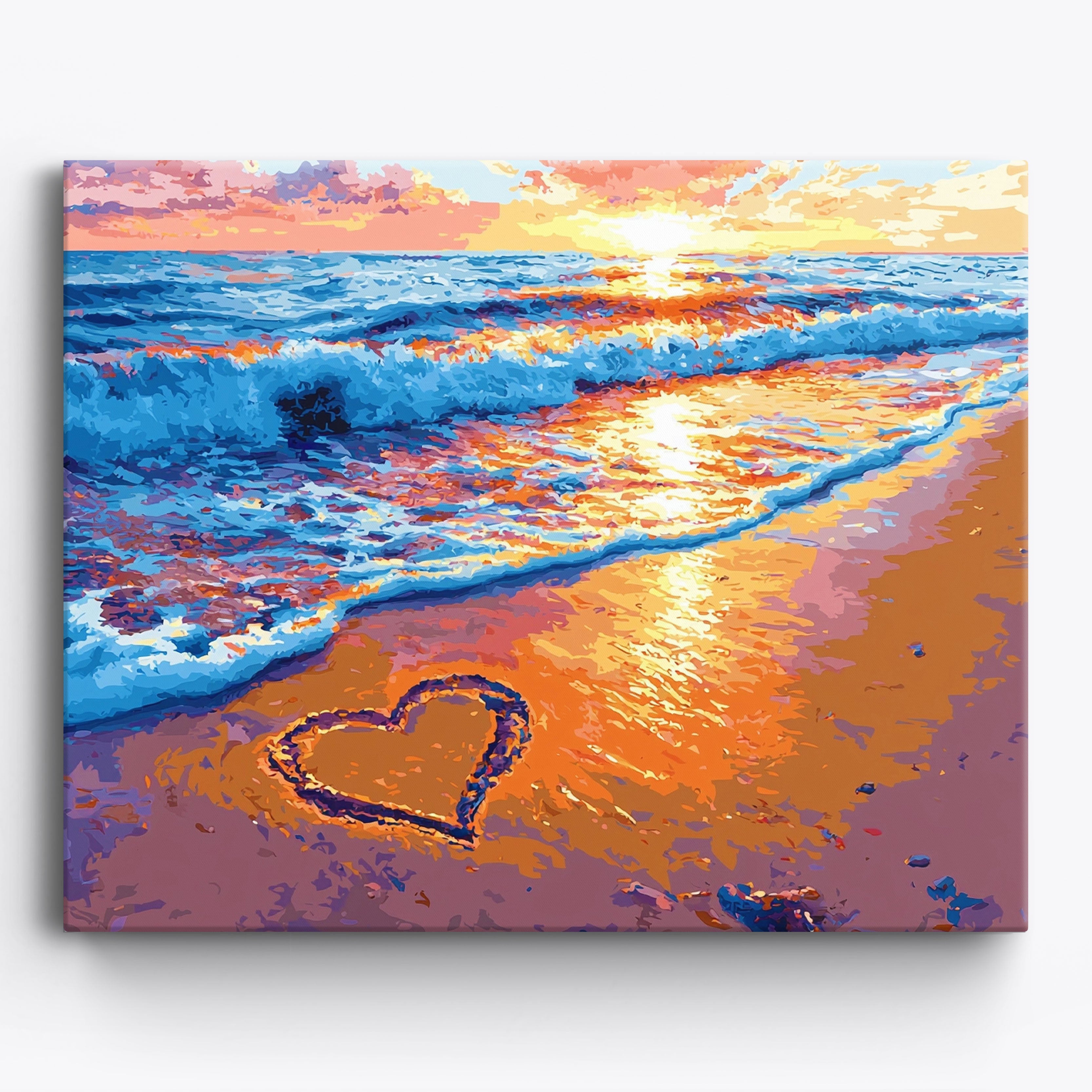Sunset Heartbeats No Frame / Regular (15.75"x19.7"/40x50cm)
