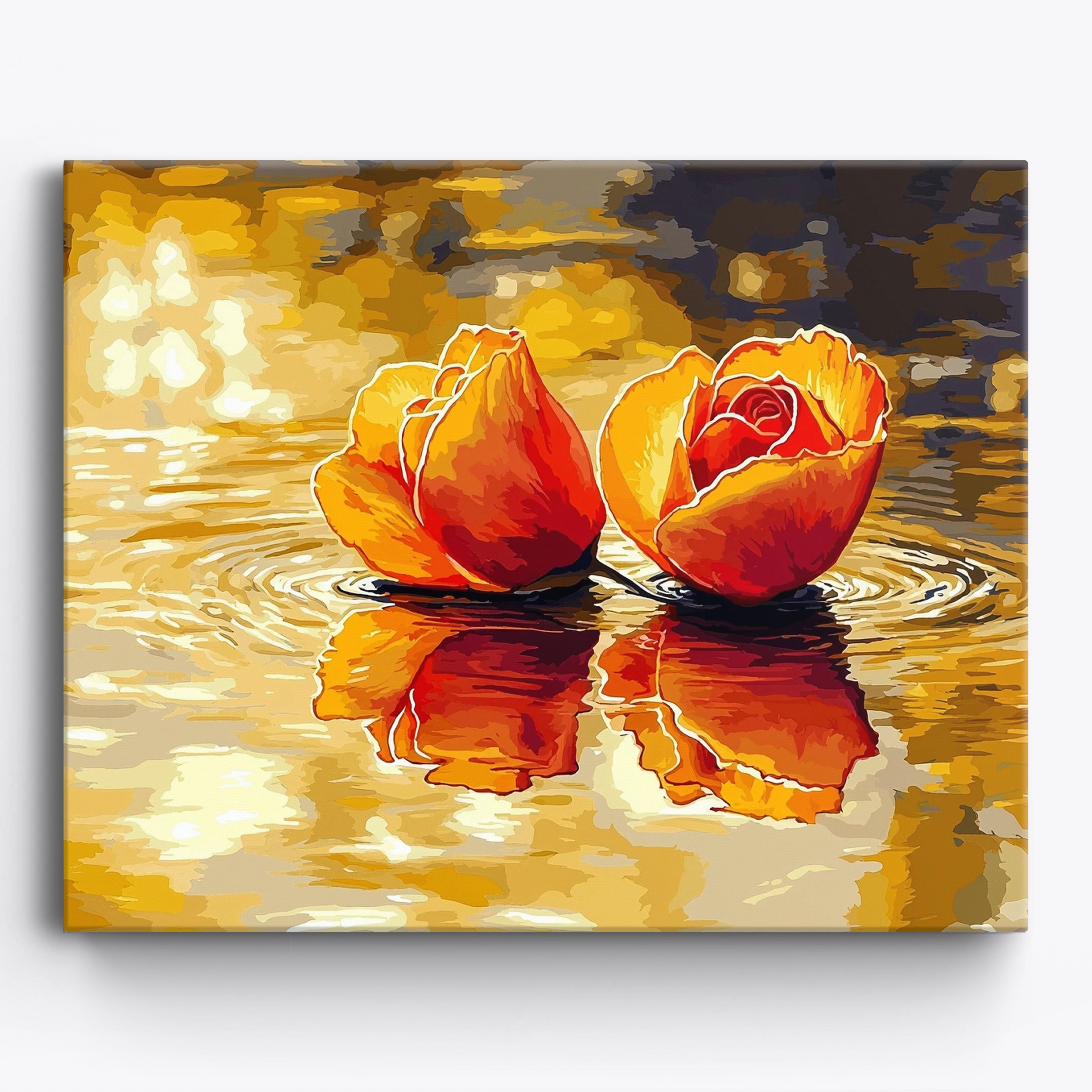 Rose Heart Lake No Frame / Regular (15.75"x19.7"/40x50cm)