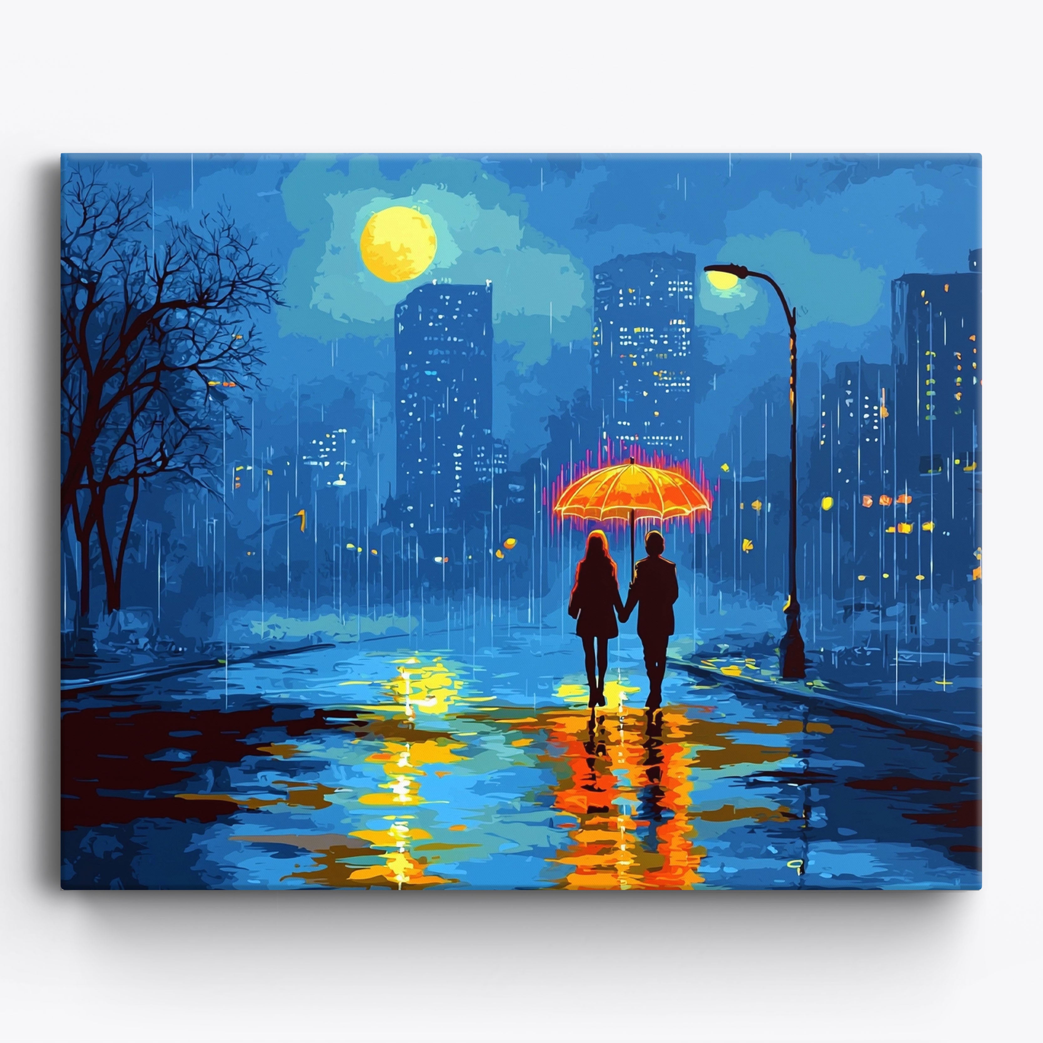 Rainy Cityscape No Frame / Regular (15.75"x19.7"/40x50cm)