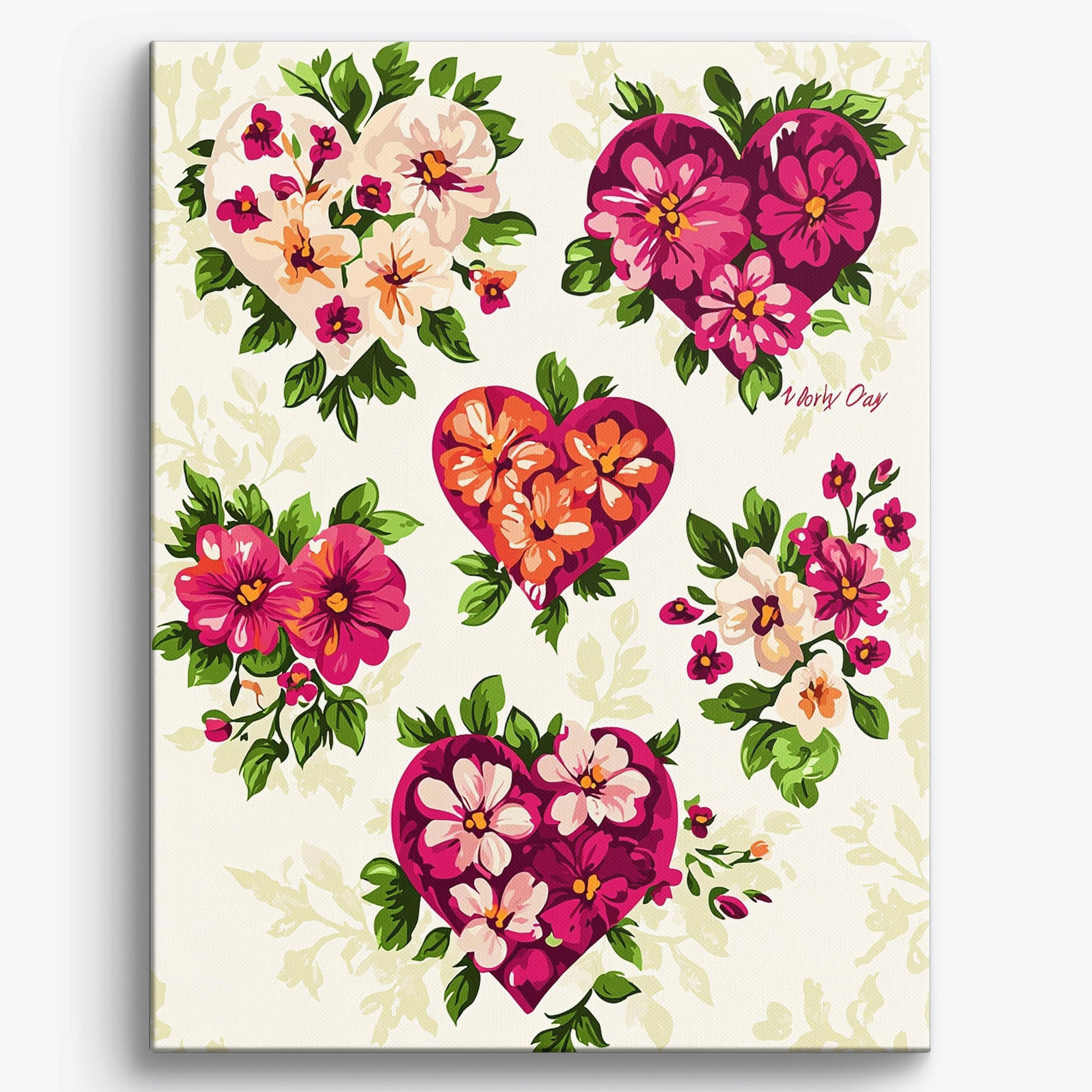 Victorian Blooms No Frame / Regular (19.7"x15.75"/50x40cm)