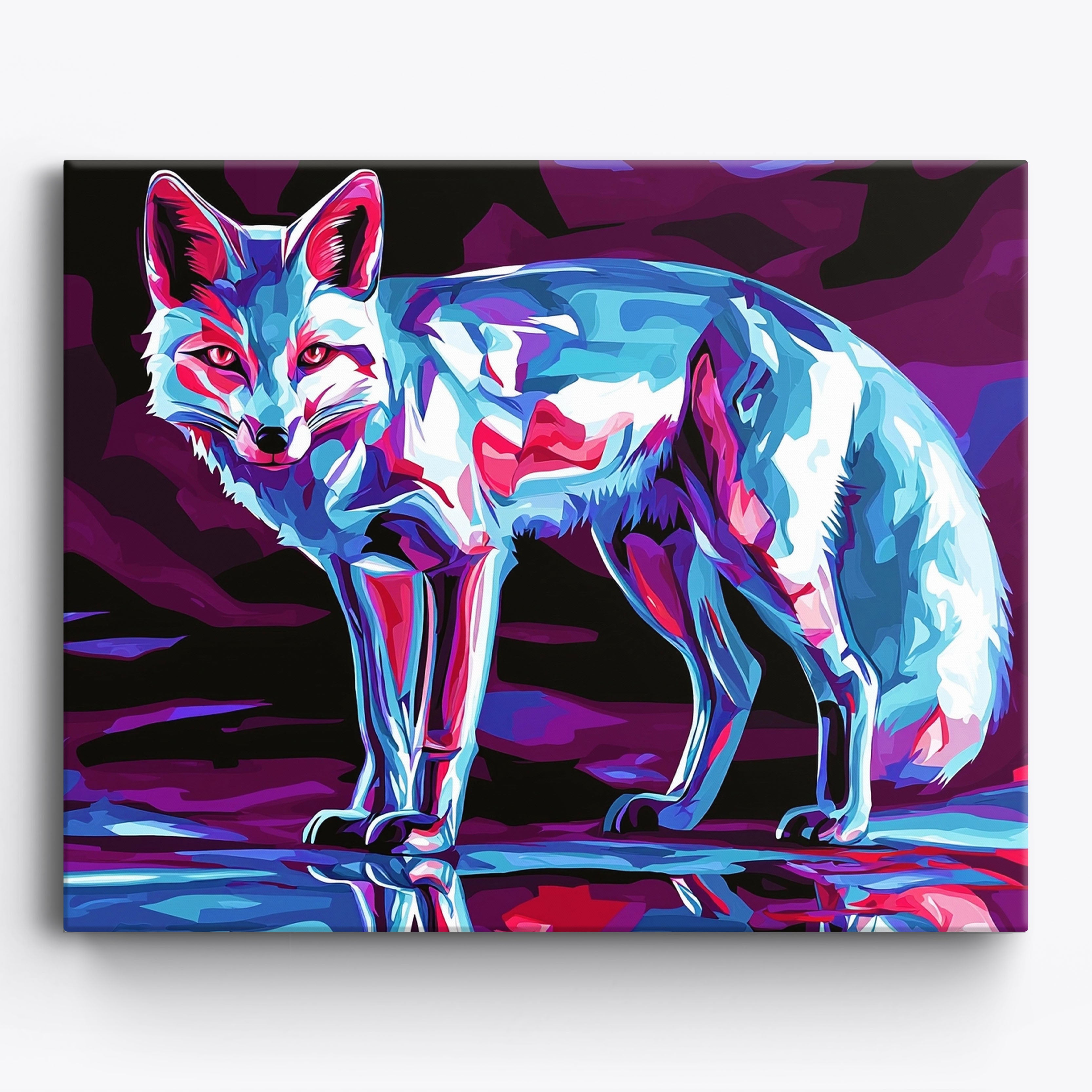 Futuristic Fox Glow No Frame / Regular (15.75"x19.7"/40x50cm)