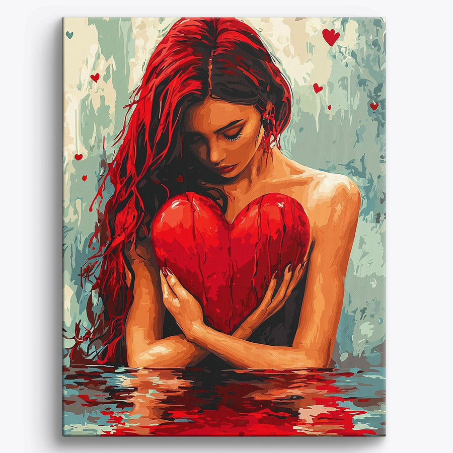 حب النيون بدون إطار / قياسي (19.7"x15.75"/50x40cm)