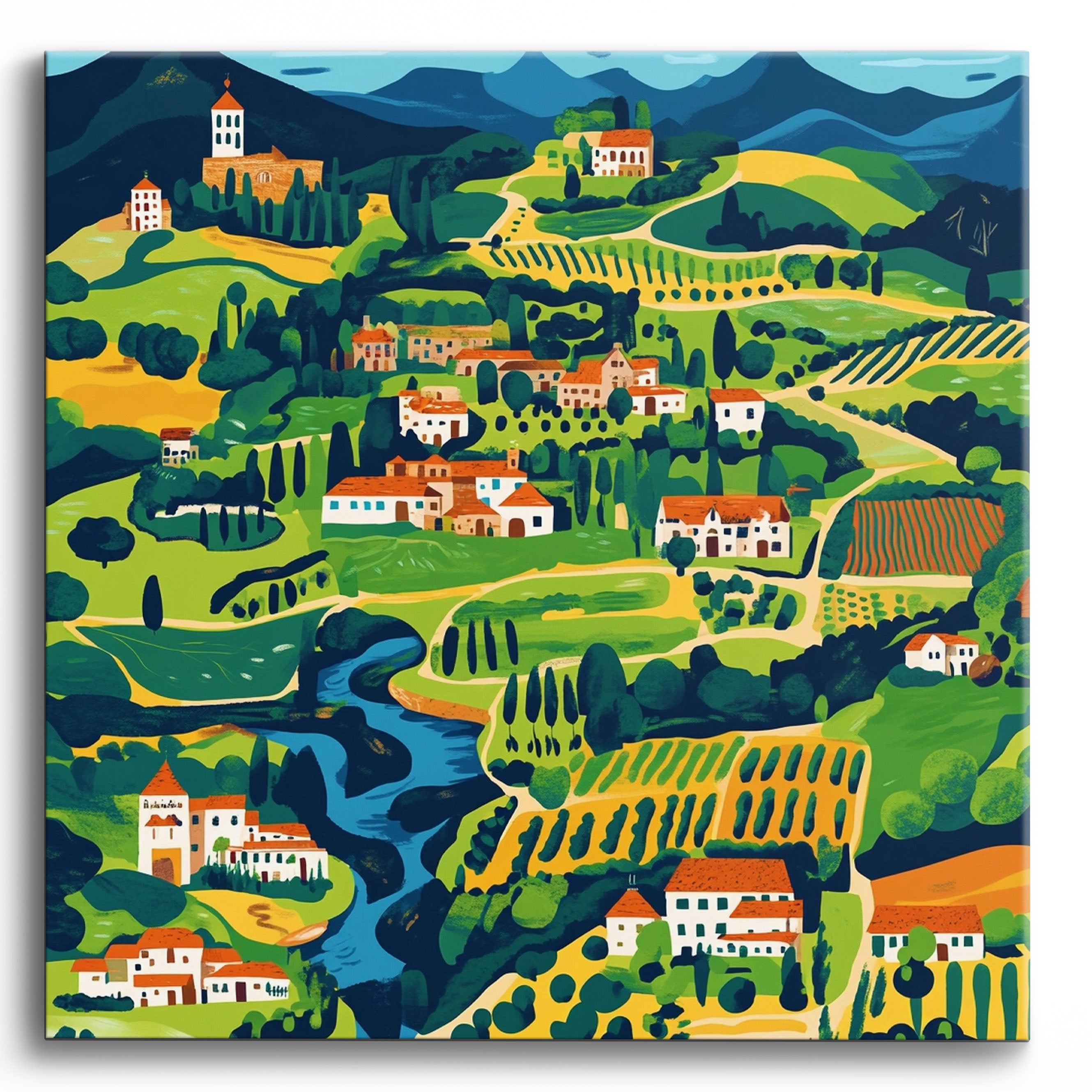 Historic Color Splendor No Frame / 40x40cm
