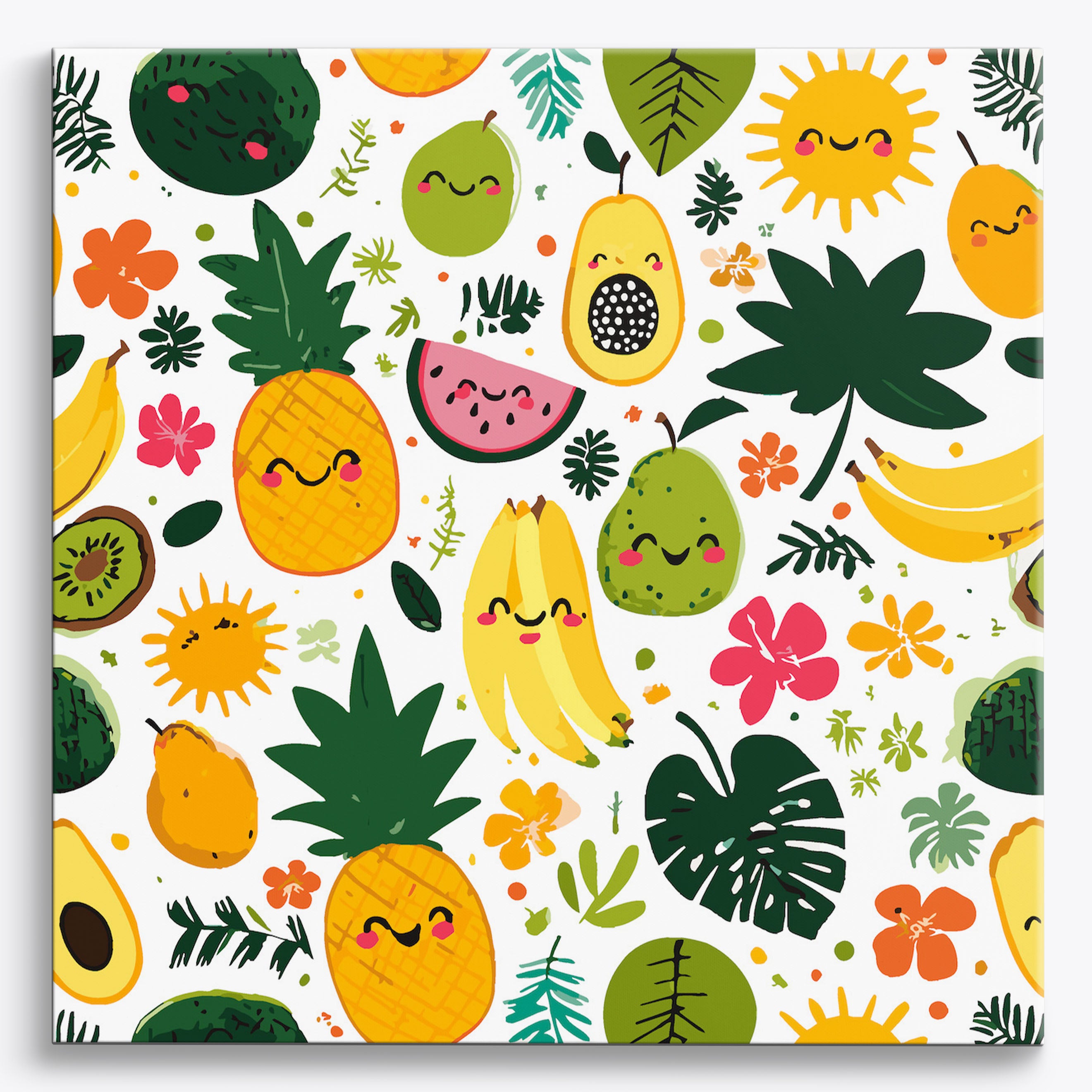 Bright Tropical Delight No Frame / 40x40cm