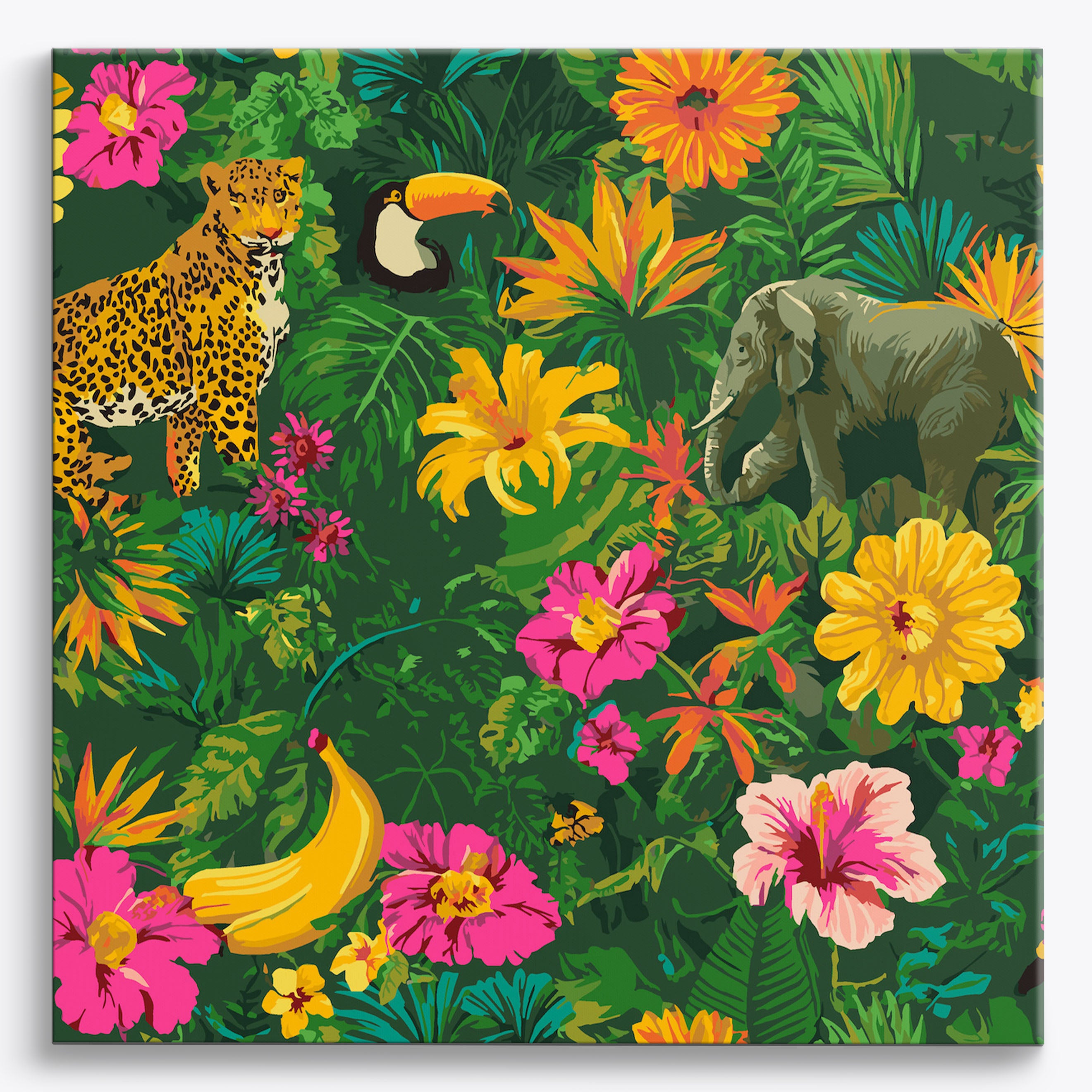 Vibrant Jungle No Frame / 40x40cm