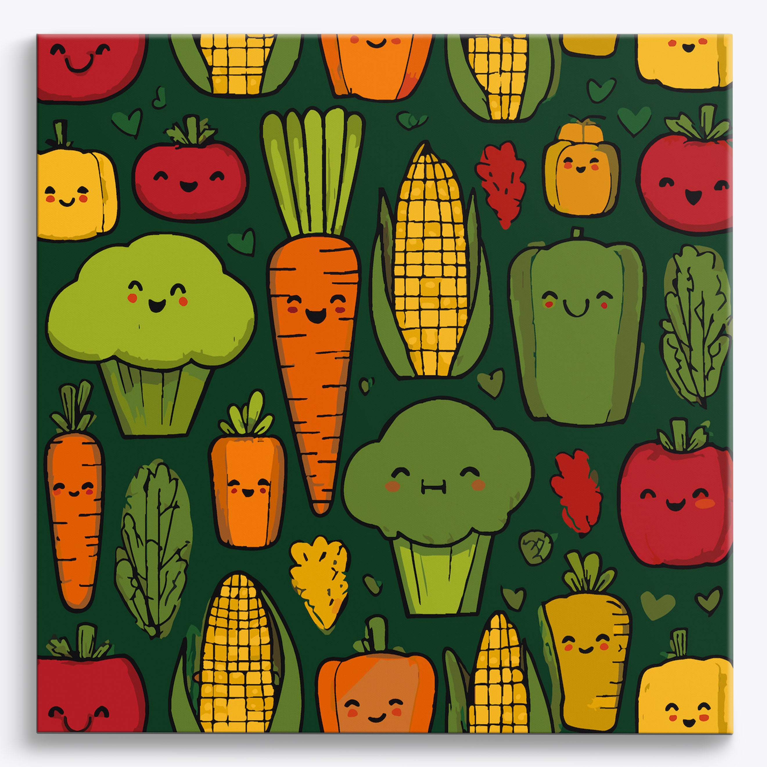 Joyful Veggies No Frame / 40x40cm