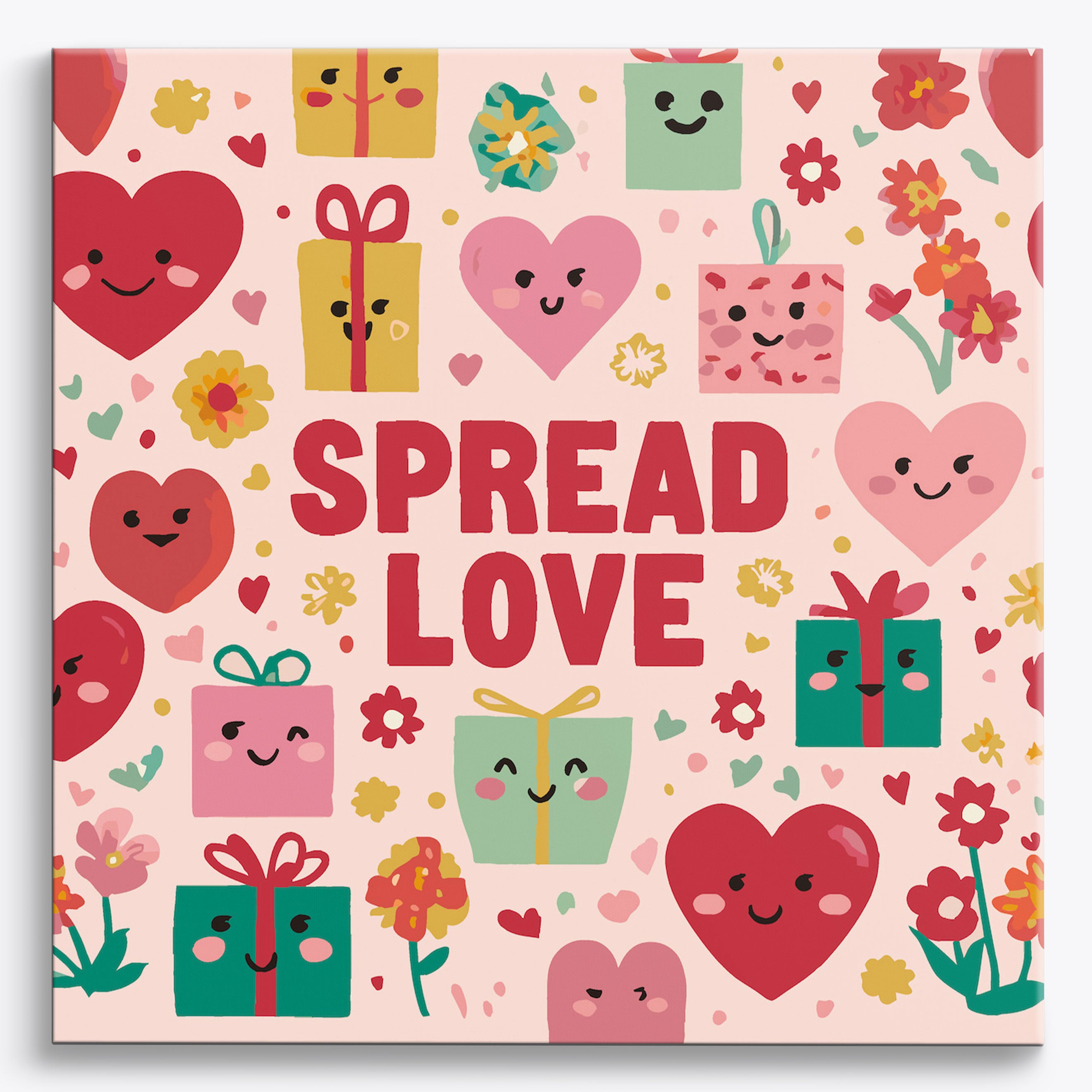 Colorful Love Spread No Frame / 40x40cm