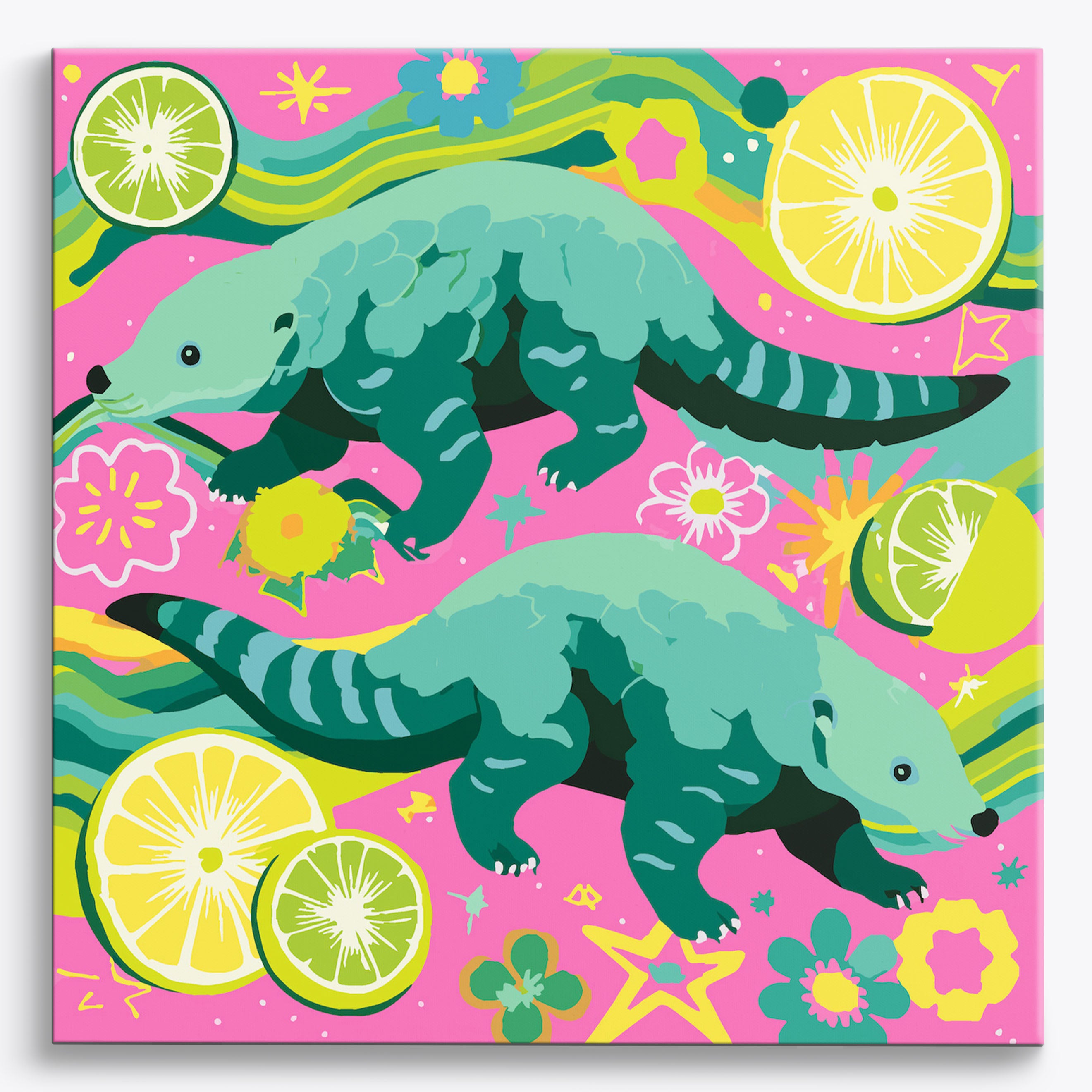 Whimsical Wave's Delight No Frame / 40x40cm