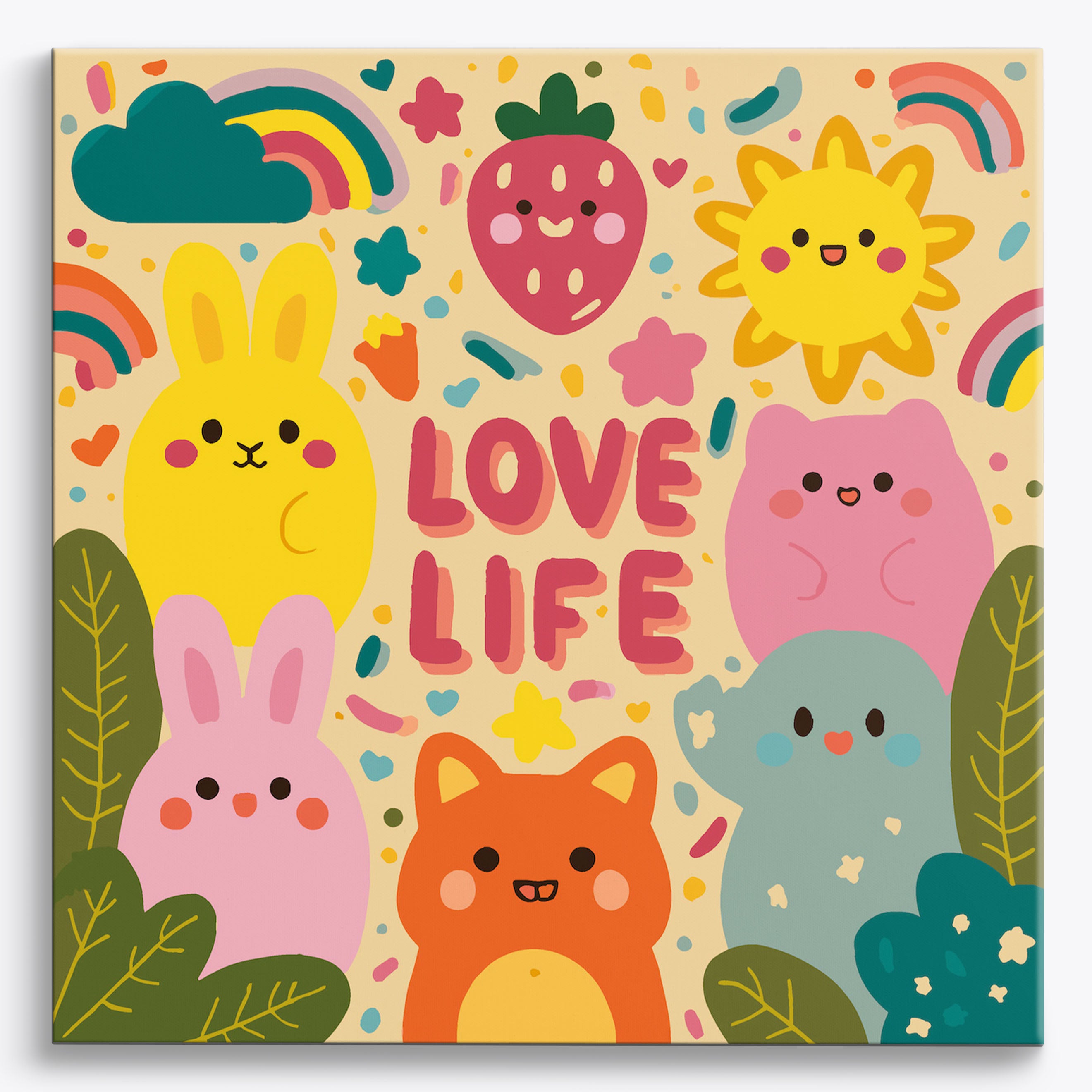 Whimsical Joy No Frame / 40x40cm