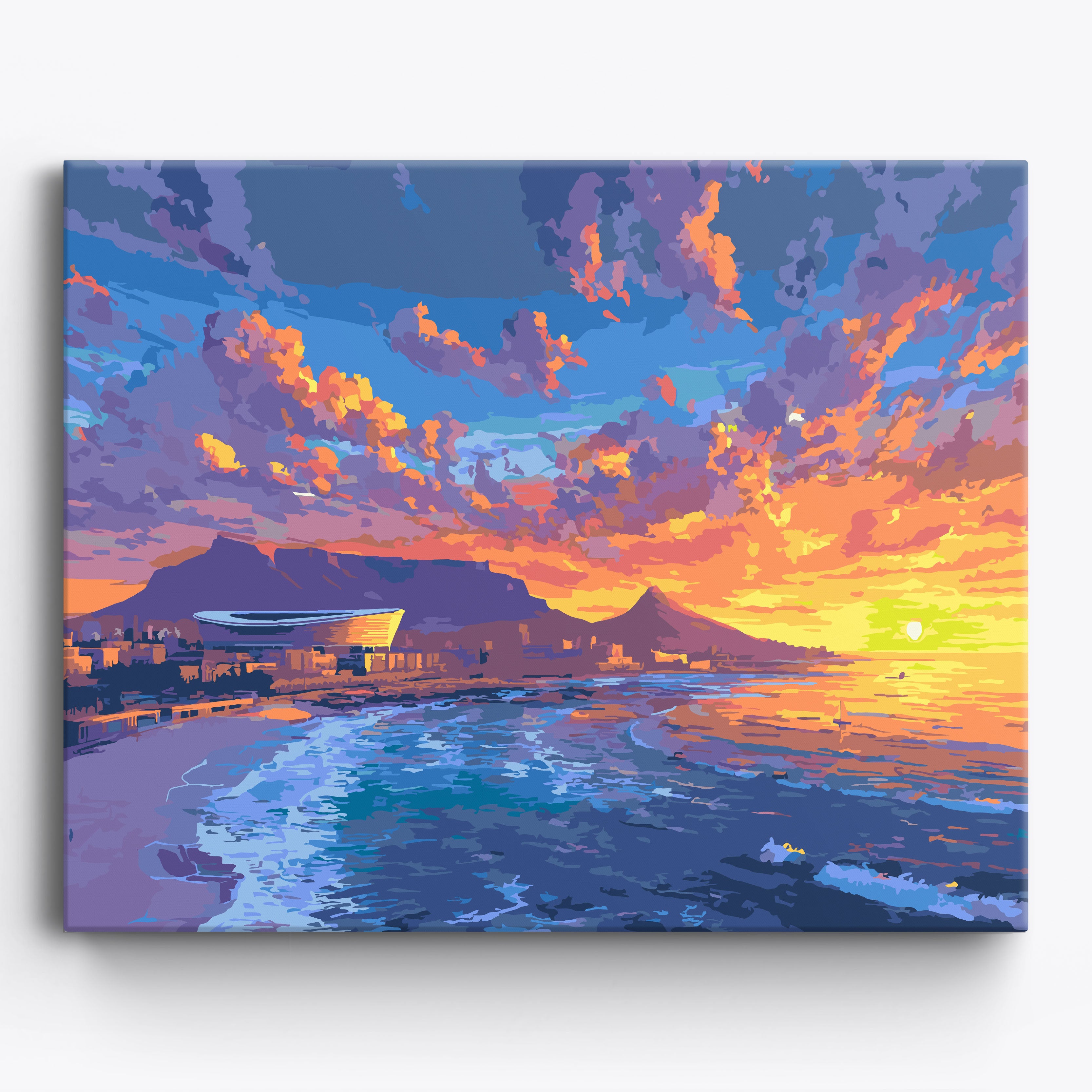Mountain Sunset Glow No Frame / 50x40cm